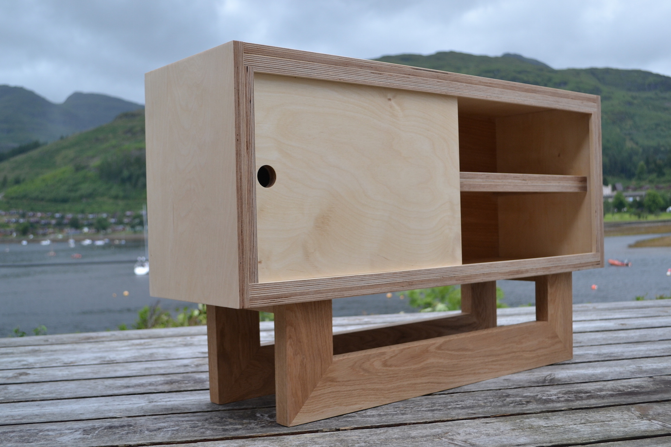 Birch Ply and Oak cabinet
