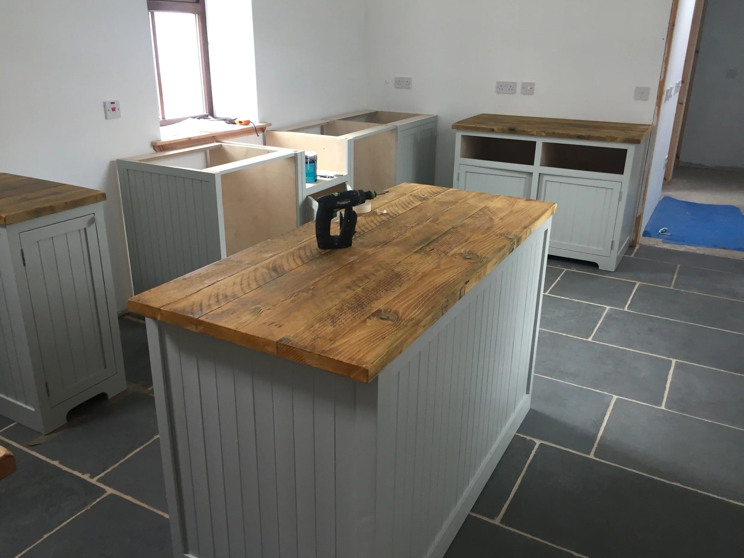 Handmade Pine Kitchen Update