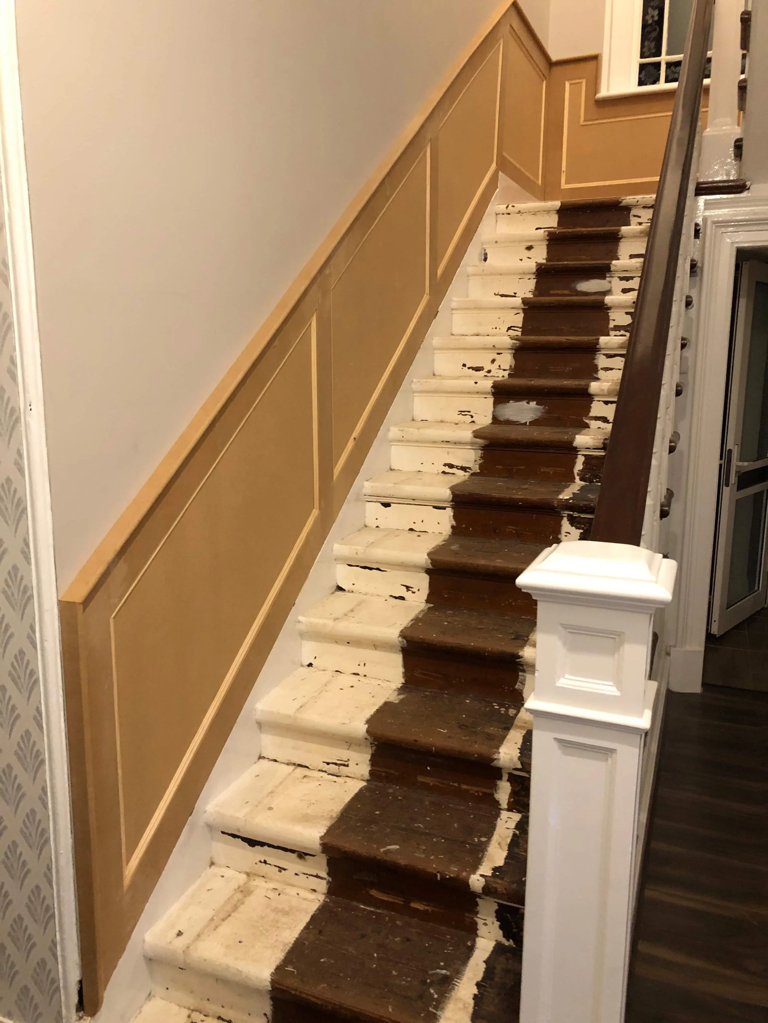 Staircase Panelling before Christmas