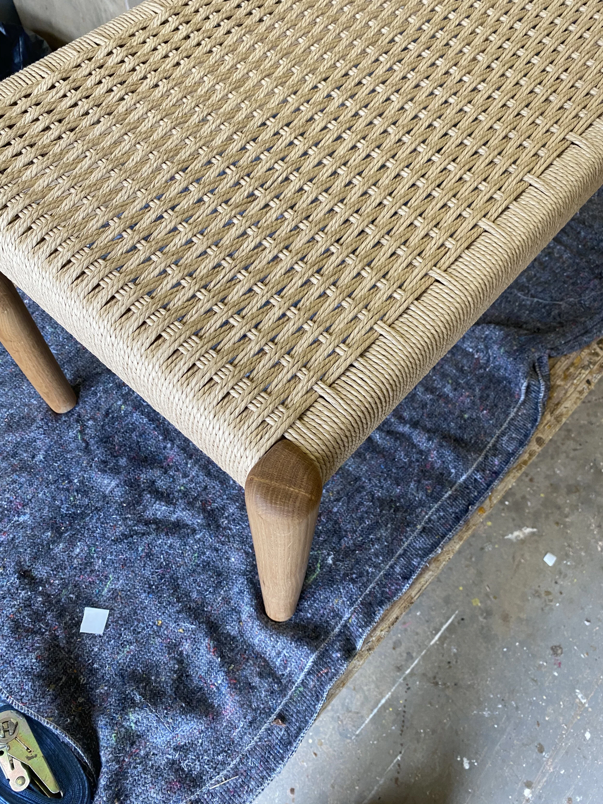 Danish Cord Oak Bench