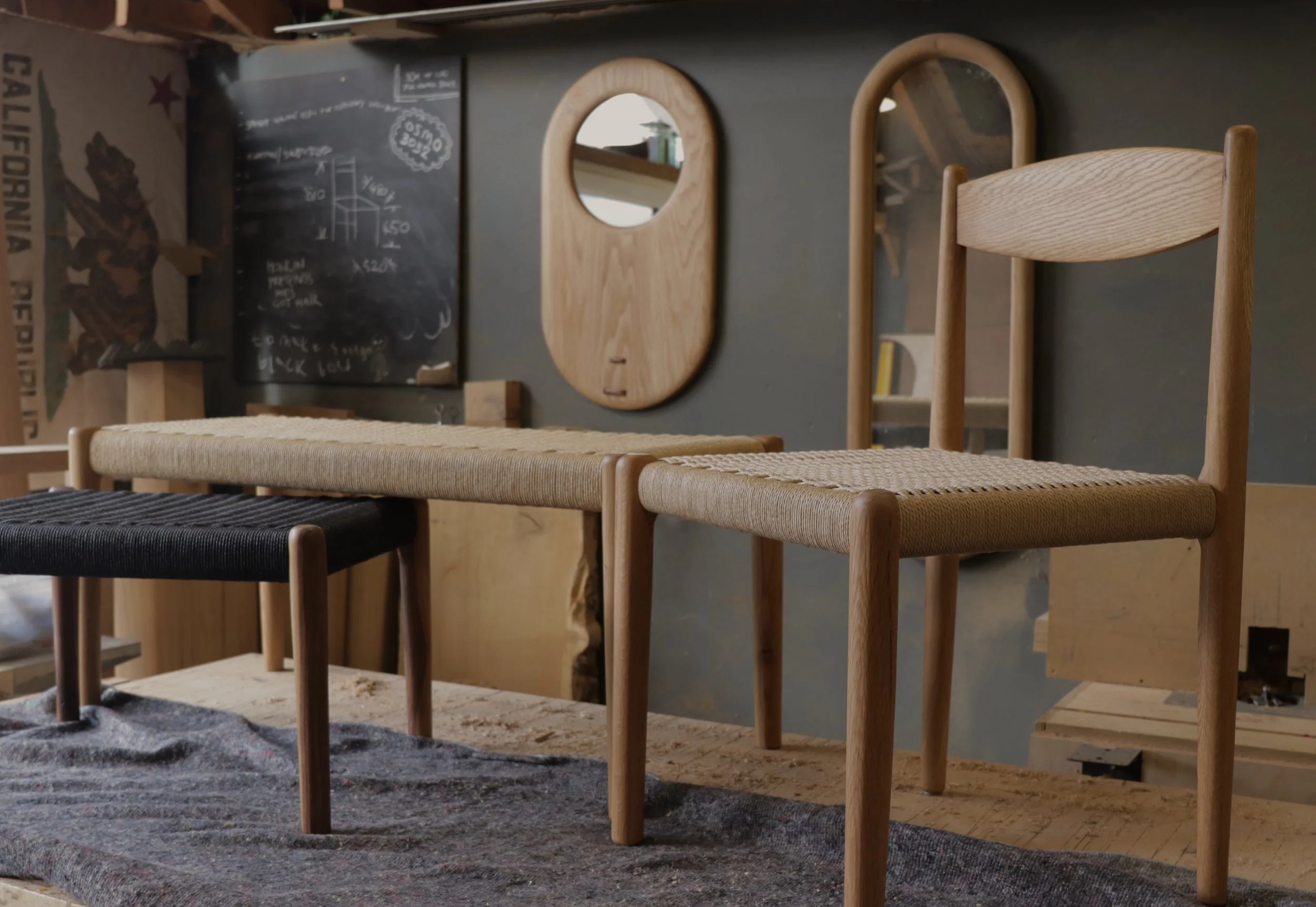 Danish Cord Chairs - Oak &amp; Walnut