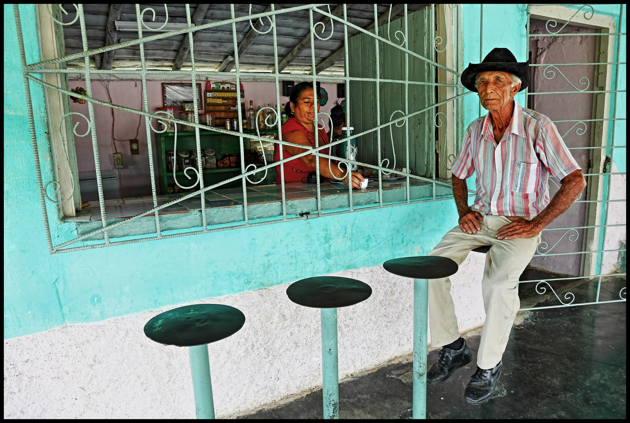Small cafe at a train station, near El Nicho 2016.