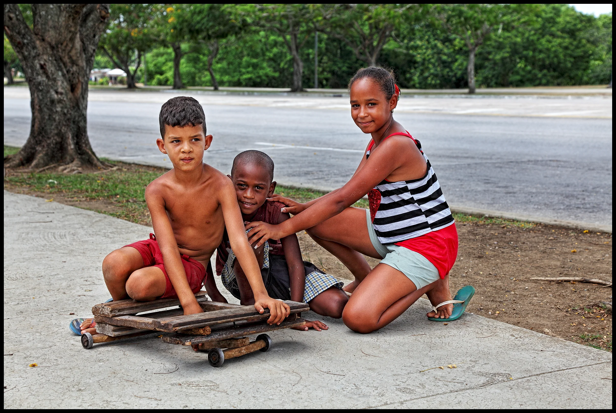 Yaseel, Ranby and Rachel, Che Guevara Memorial Havana 2016.