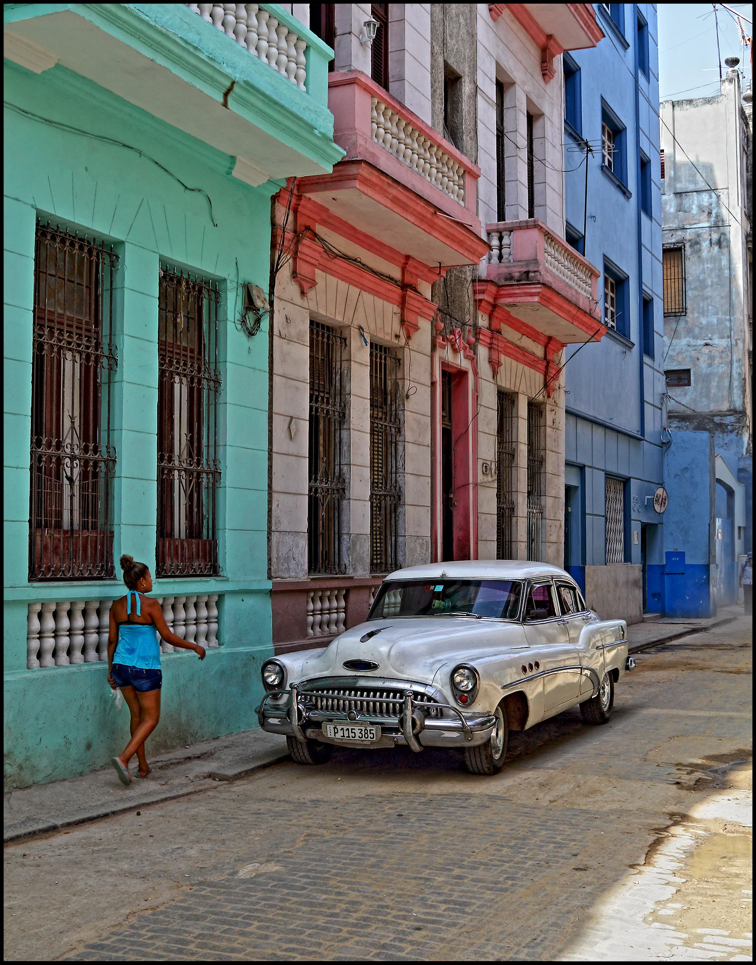 White classic , old Havana 2016.