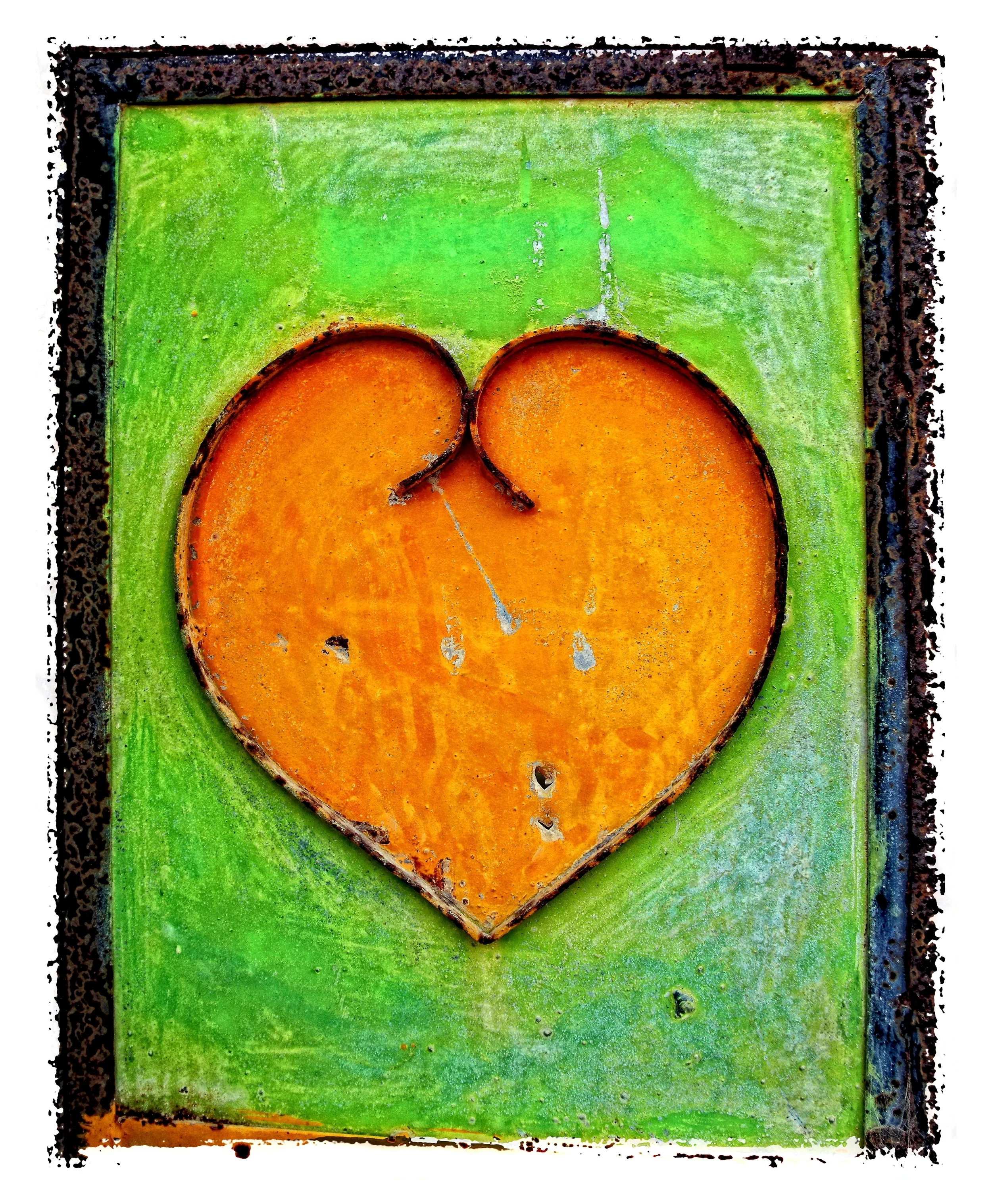 Orange heart.