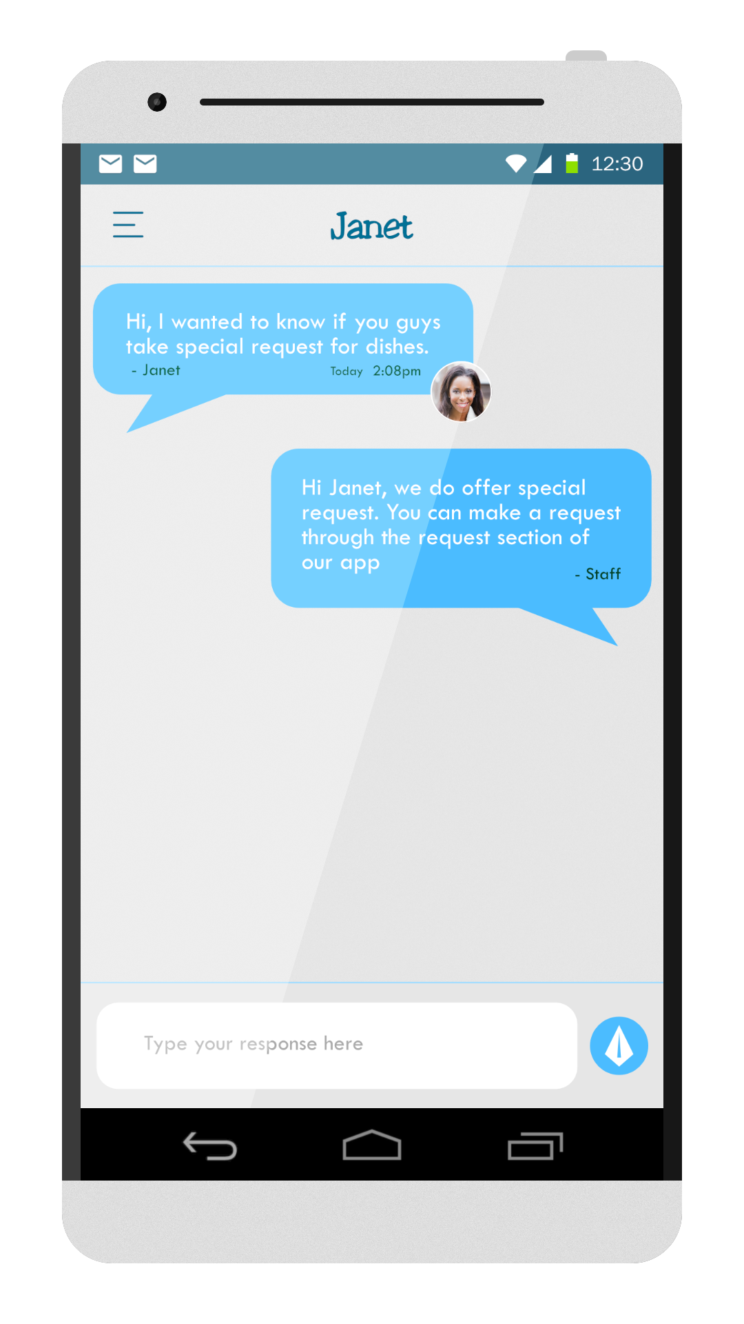Communicate With Customers via App