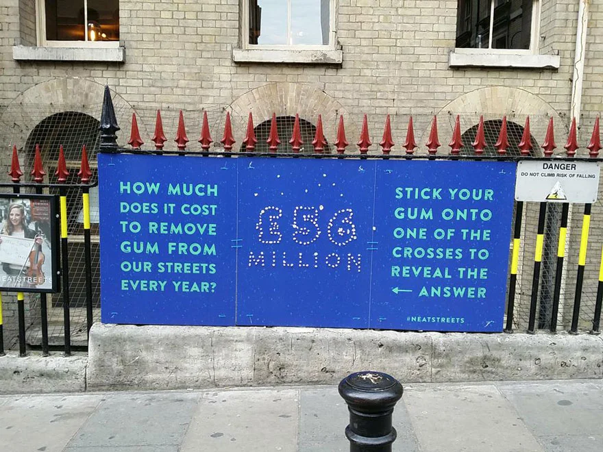 Part of the Neat Streets campaign to tackle street litter.