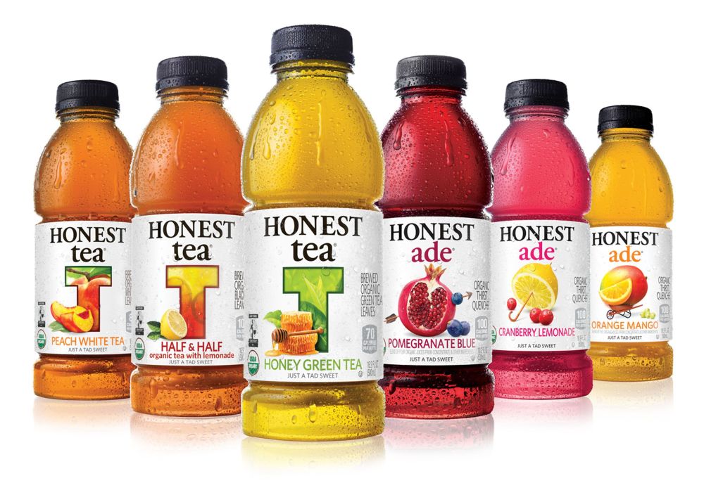 A selection of Honest Tea products