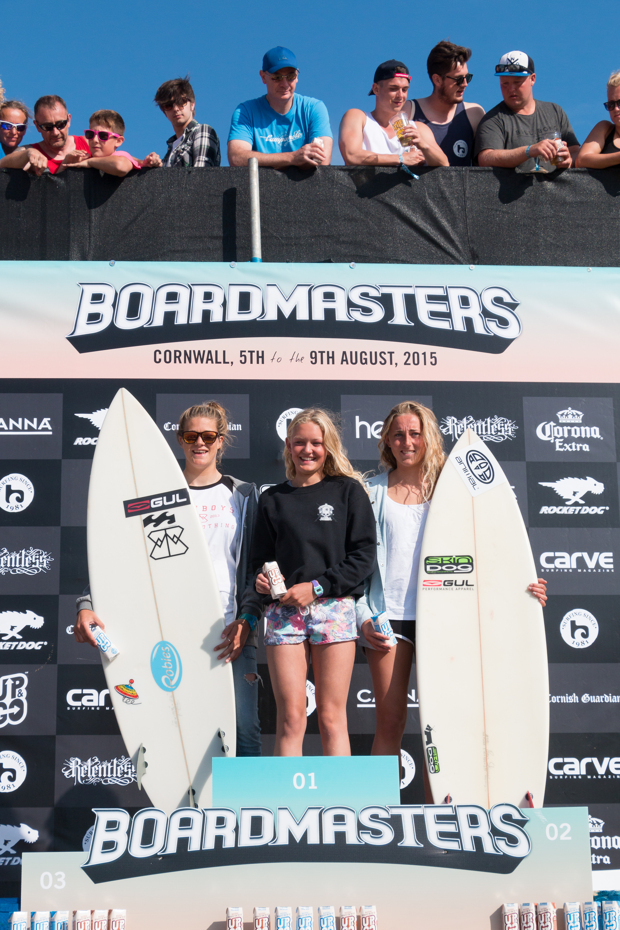 Boardmasters U18 Girls Final Podium