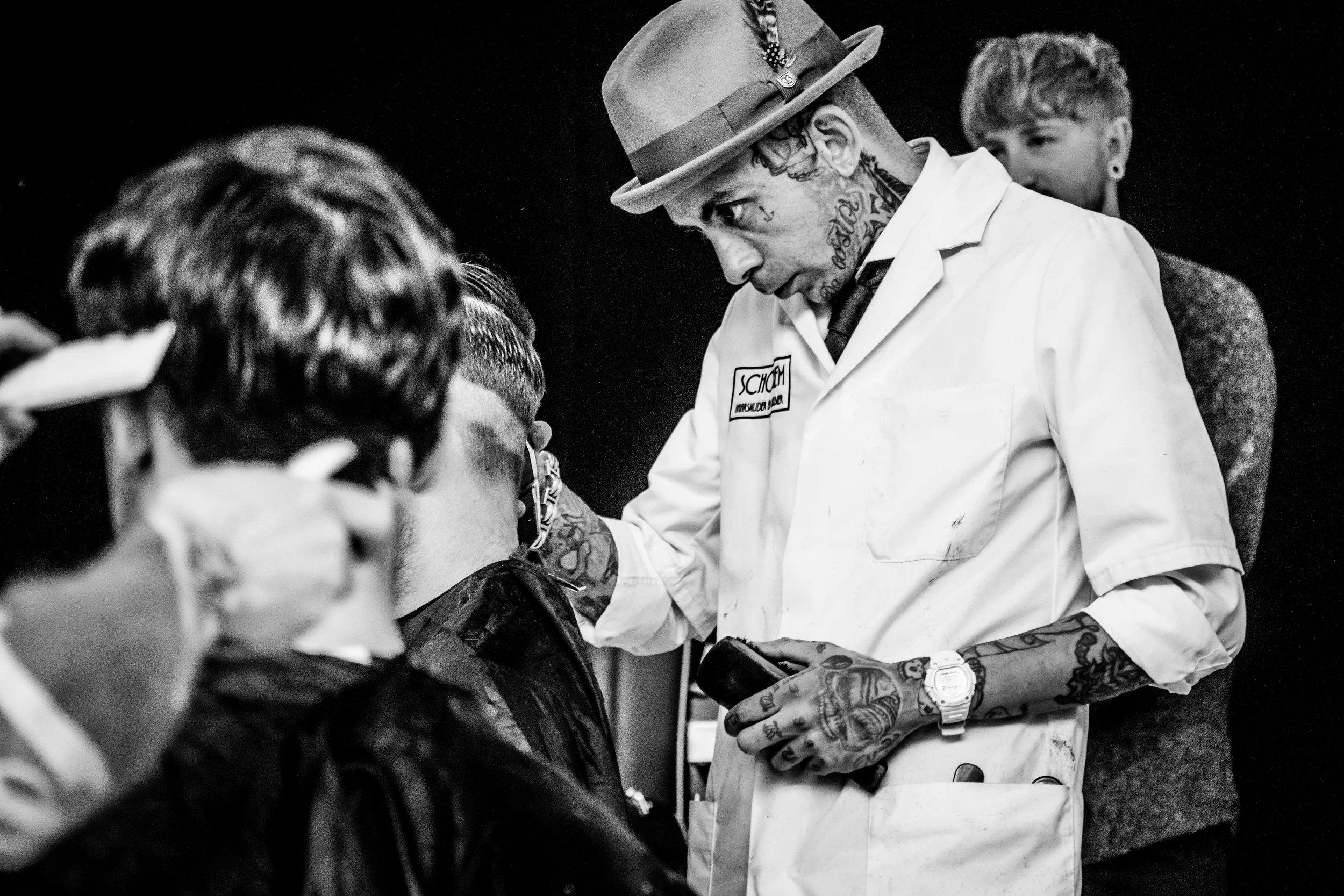 Daco on stage at Pro Hair Live