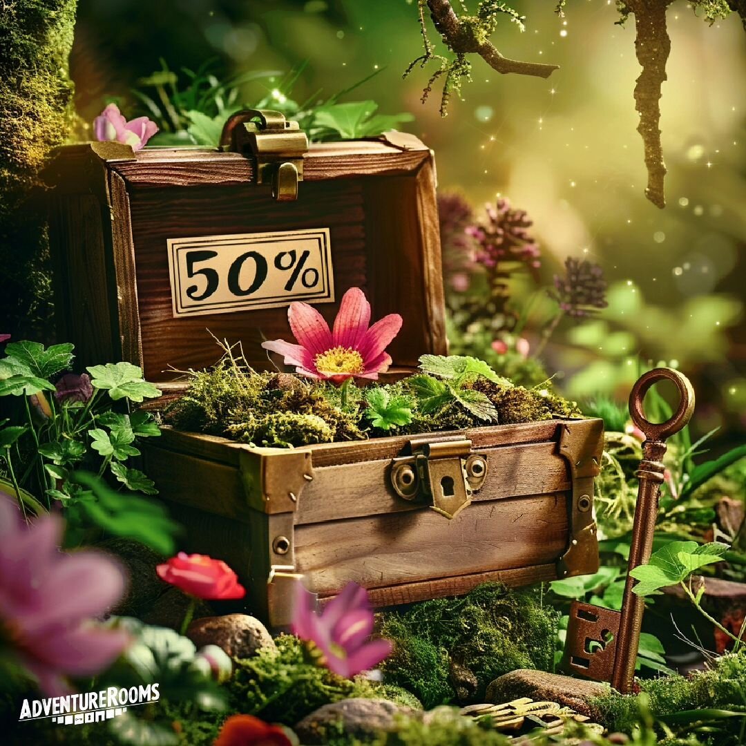 🚨 FR&Uuml;HLINGS-ALARM - 50% RABATT AUF DEM EINTRITTSPREIS 

Der Fr&uuml;hling ist endlich da! 🌷Zur Feier der l&auml;ngeren Tagen, steigenden Temperaturen und dem Spriessen der Blumen wartet ein saftiger AdventureRooms-Rabatt auf Dich ‼️

Ab sofort