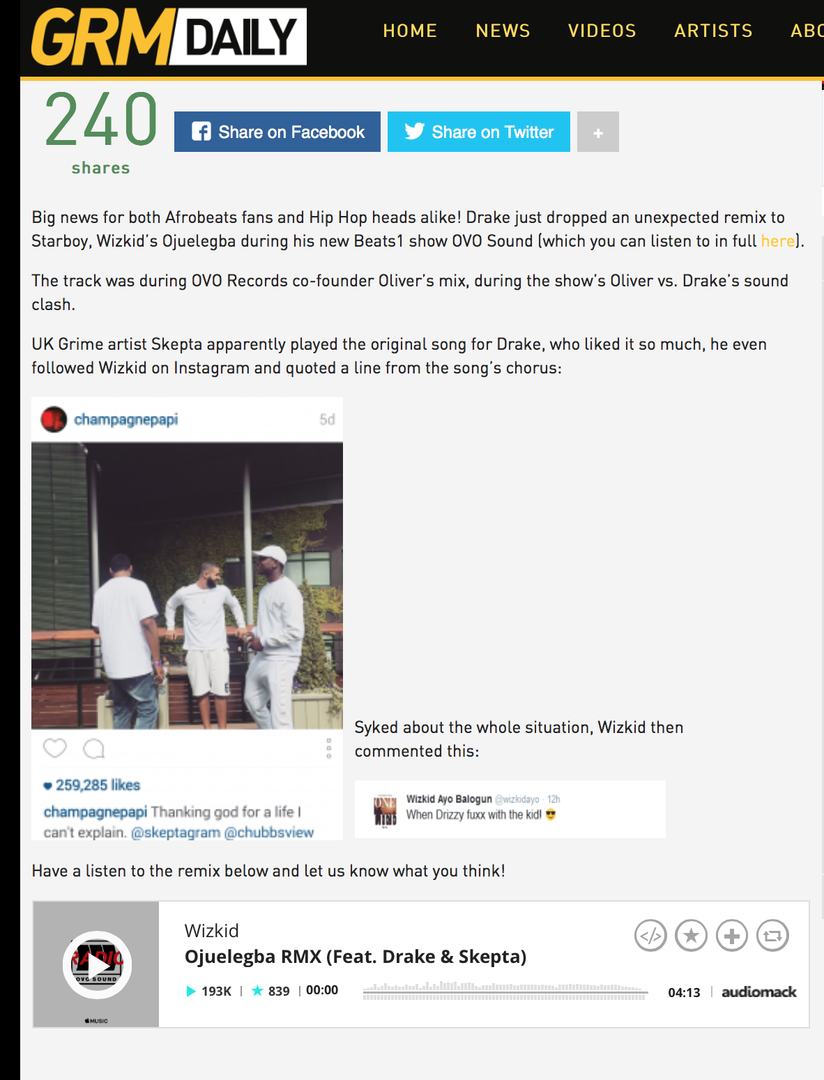 Ojuelegba Remix GRM Daily Article pg2.png