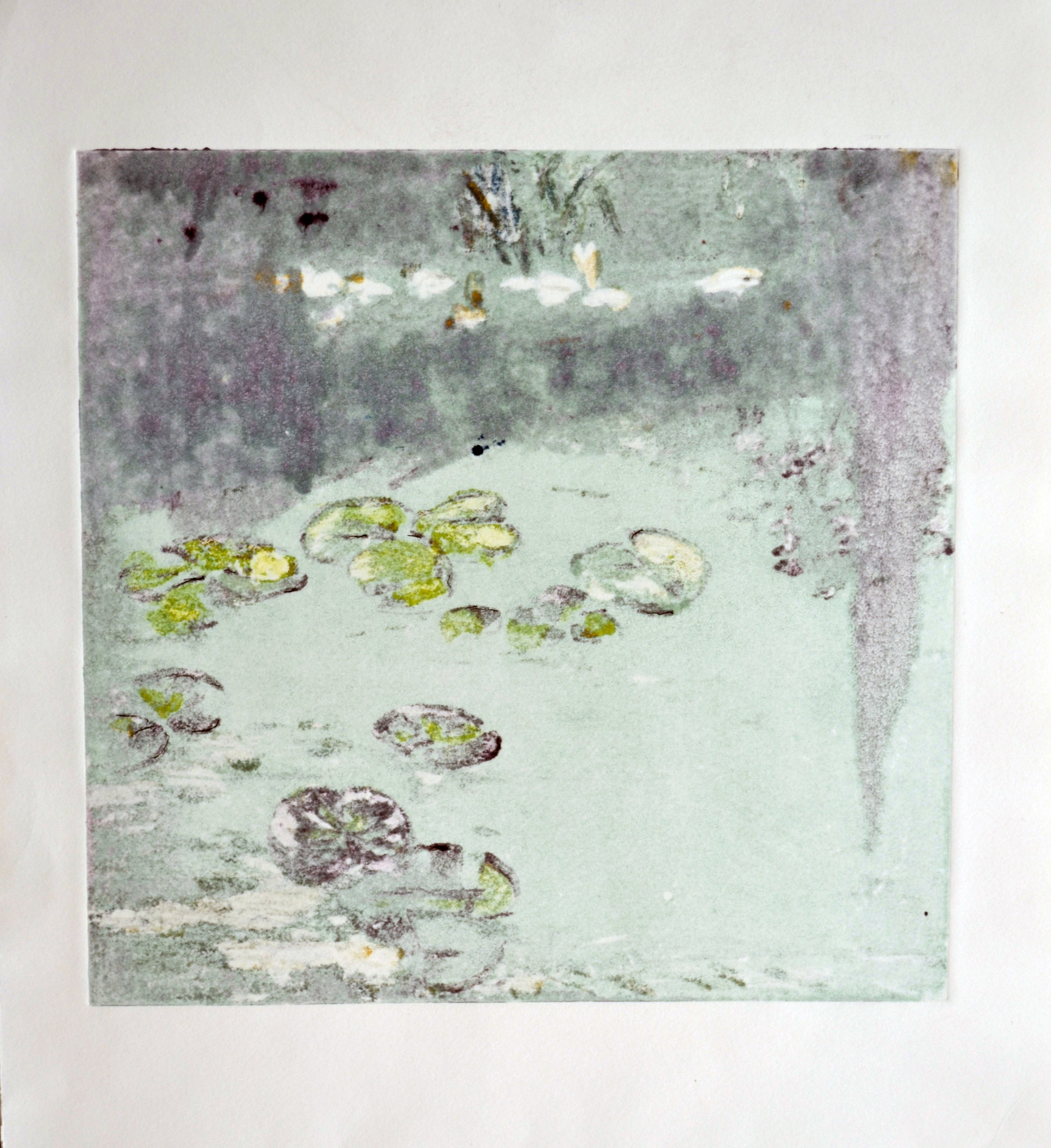 Lily Pond (2016) monoprint