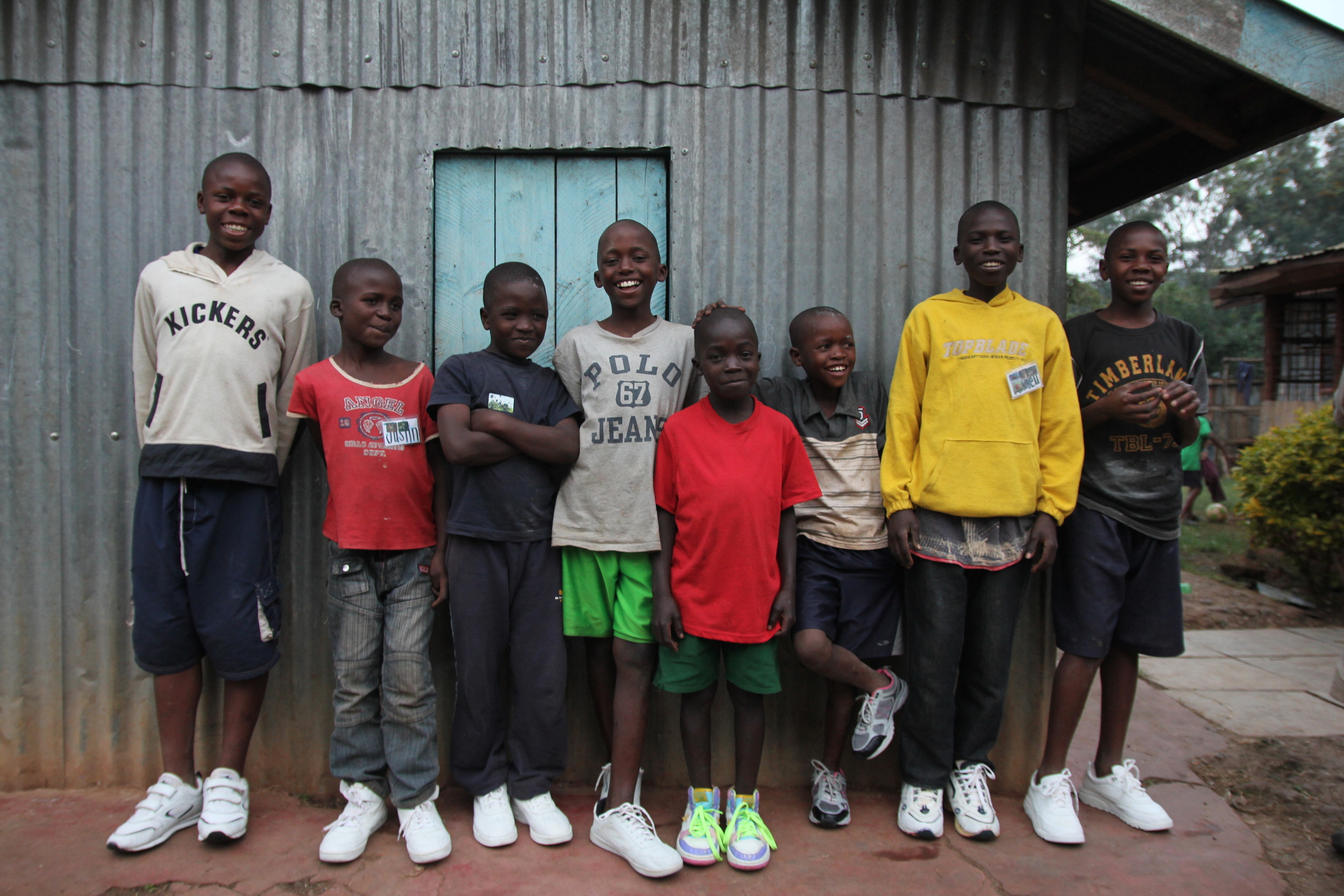 Some of the first boys at Maridhiano Home