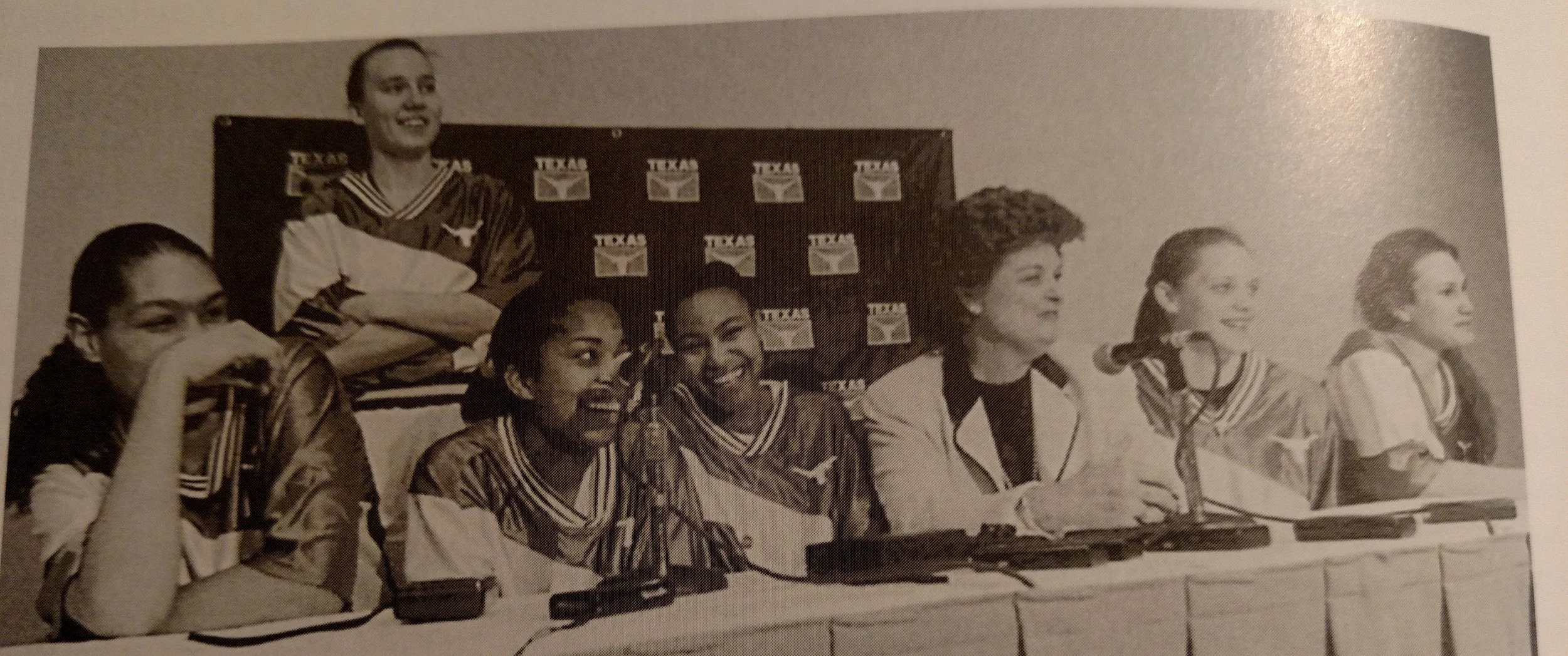 L-R Angela Jackson, Amie Smith, Vanessa Wallace, Erica Rout, Coach, Amber Hasenmyer, Danielle Viglione