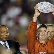 Mack and the National Championship trophy 