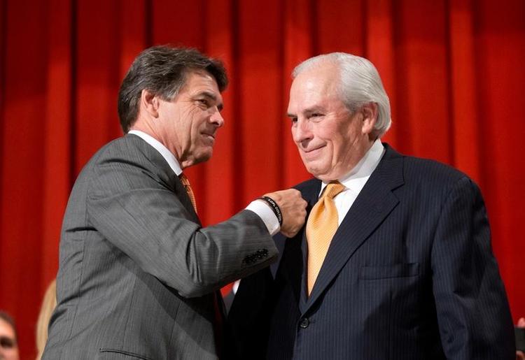 Gene Powell and Governor Perry