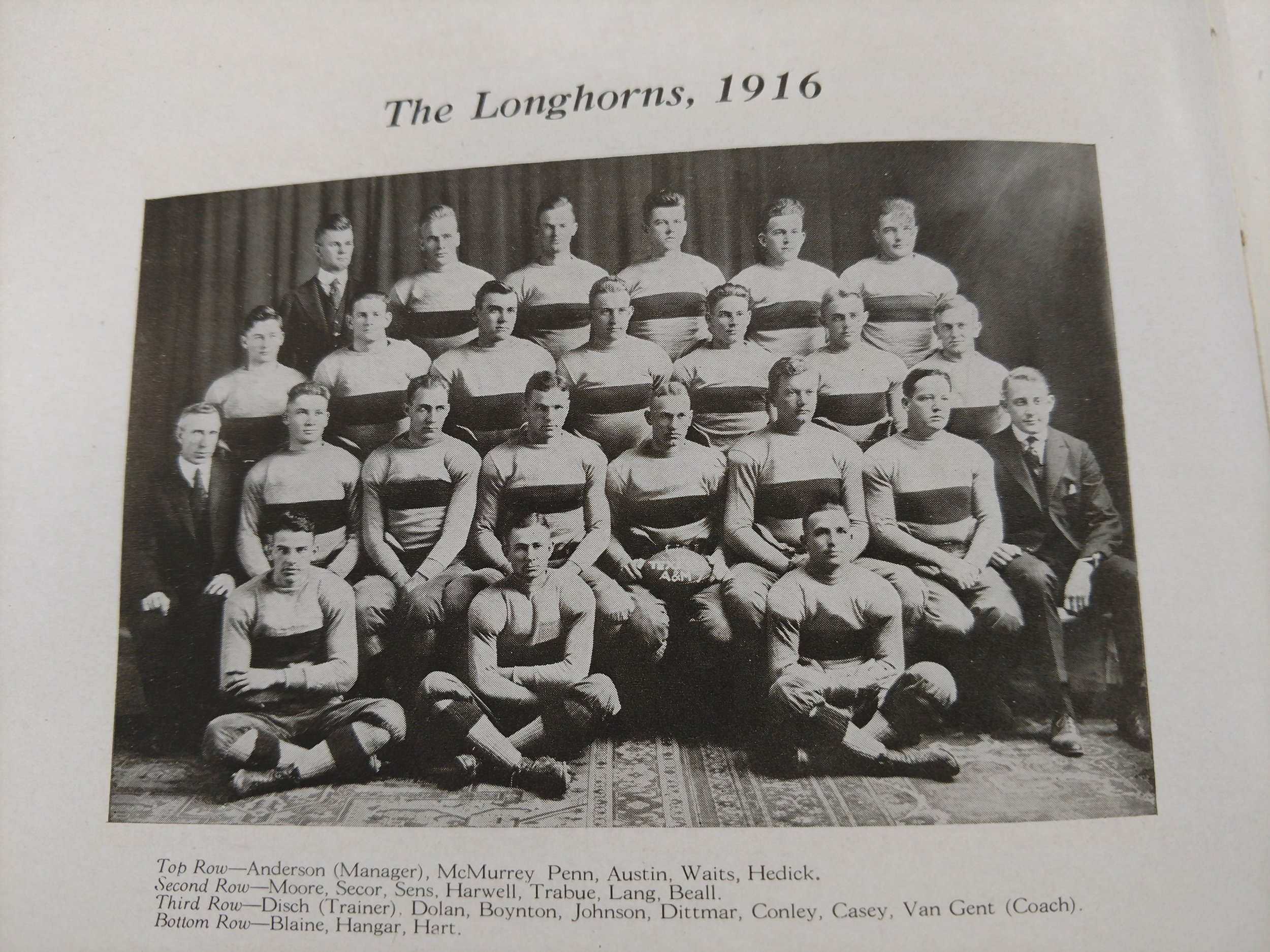 1916 football team