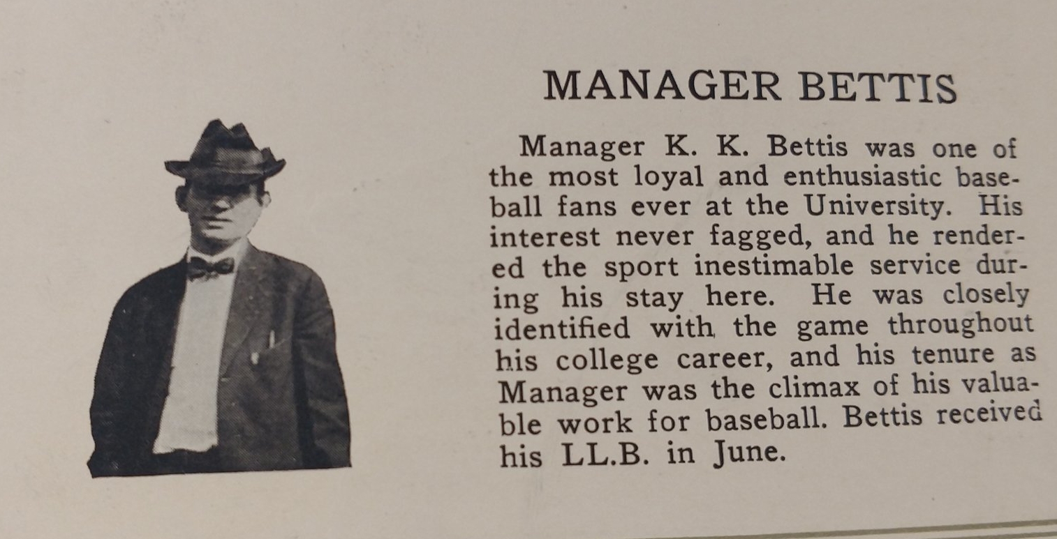 Manager Bettis- baseball