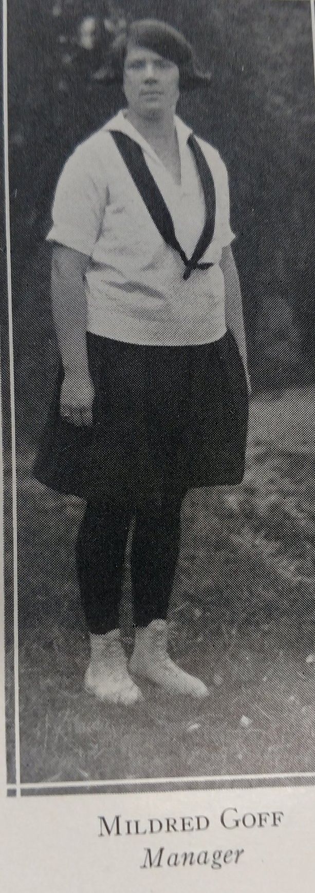 Mildred Goff tennis manager mid 20's