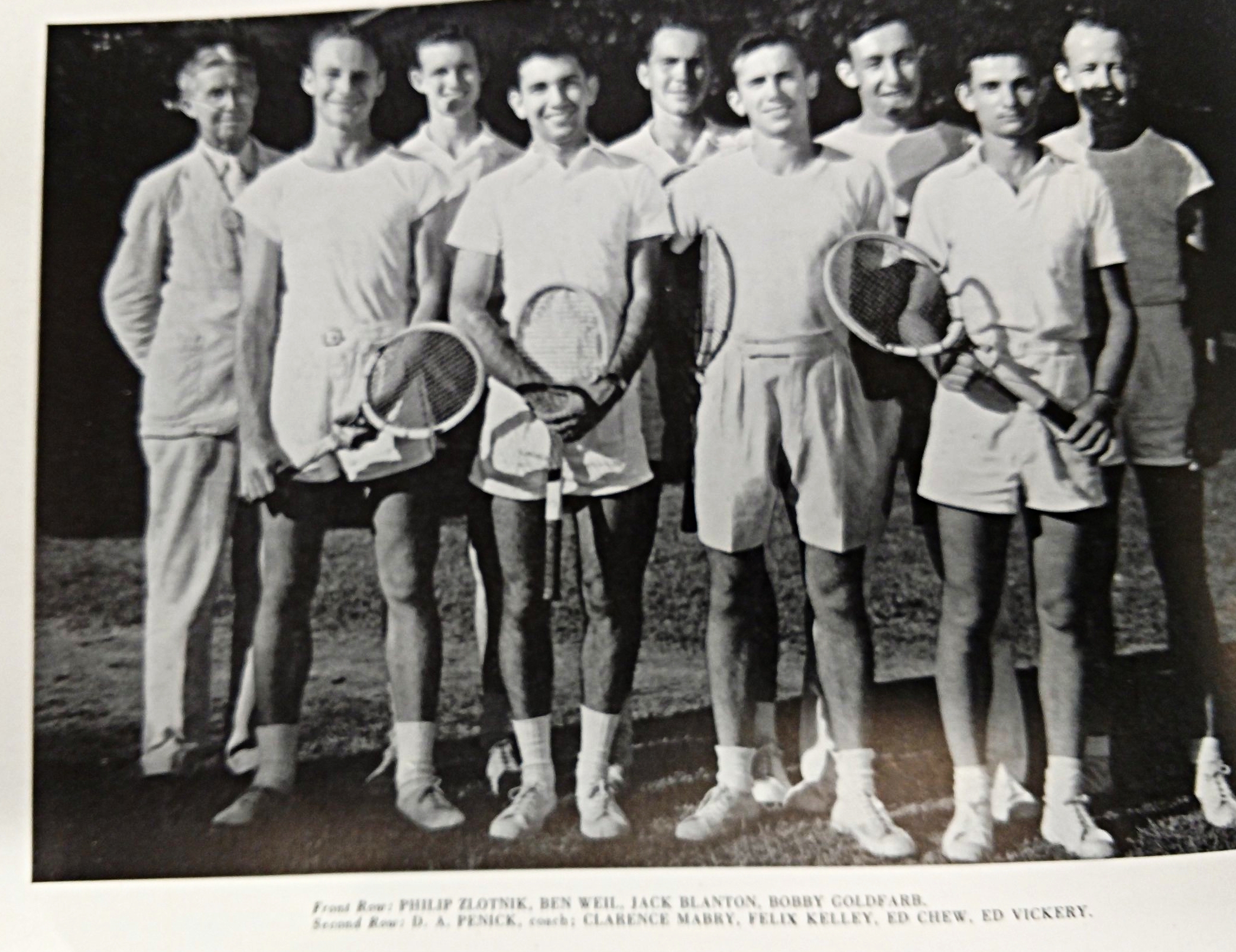  Front- Philip, Weil, Blanton, Goldfarr, second row- Penick, Mabry Kelley, Chew, Vickery