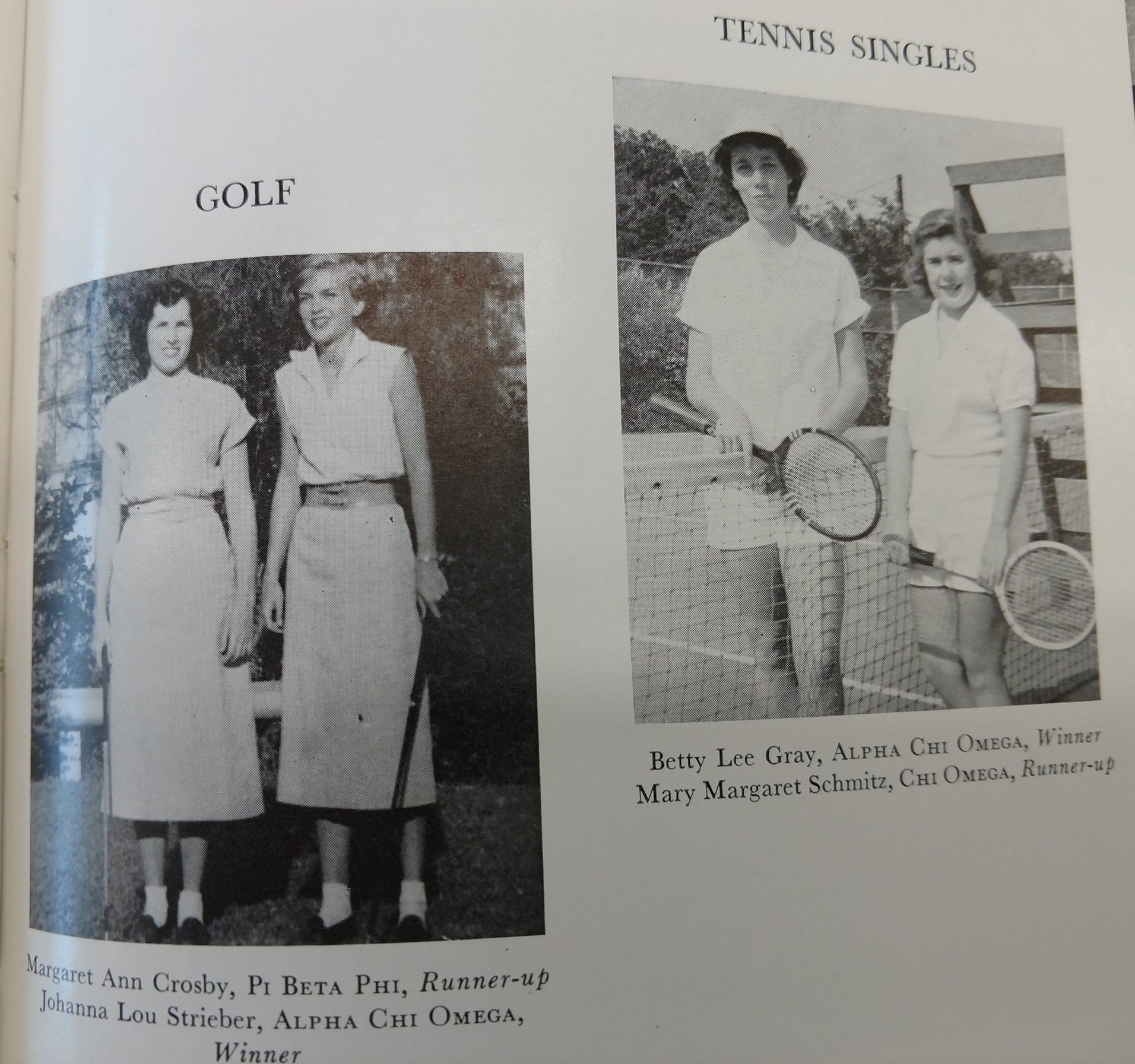 Golf and Tennis