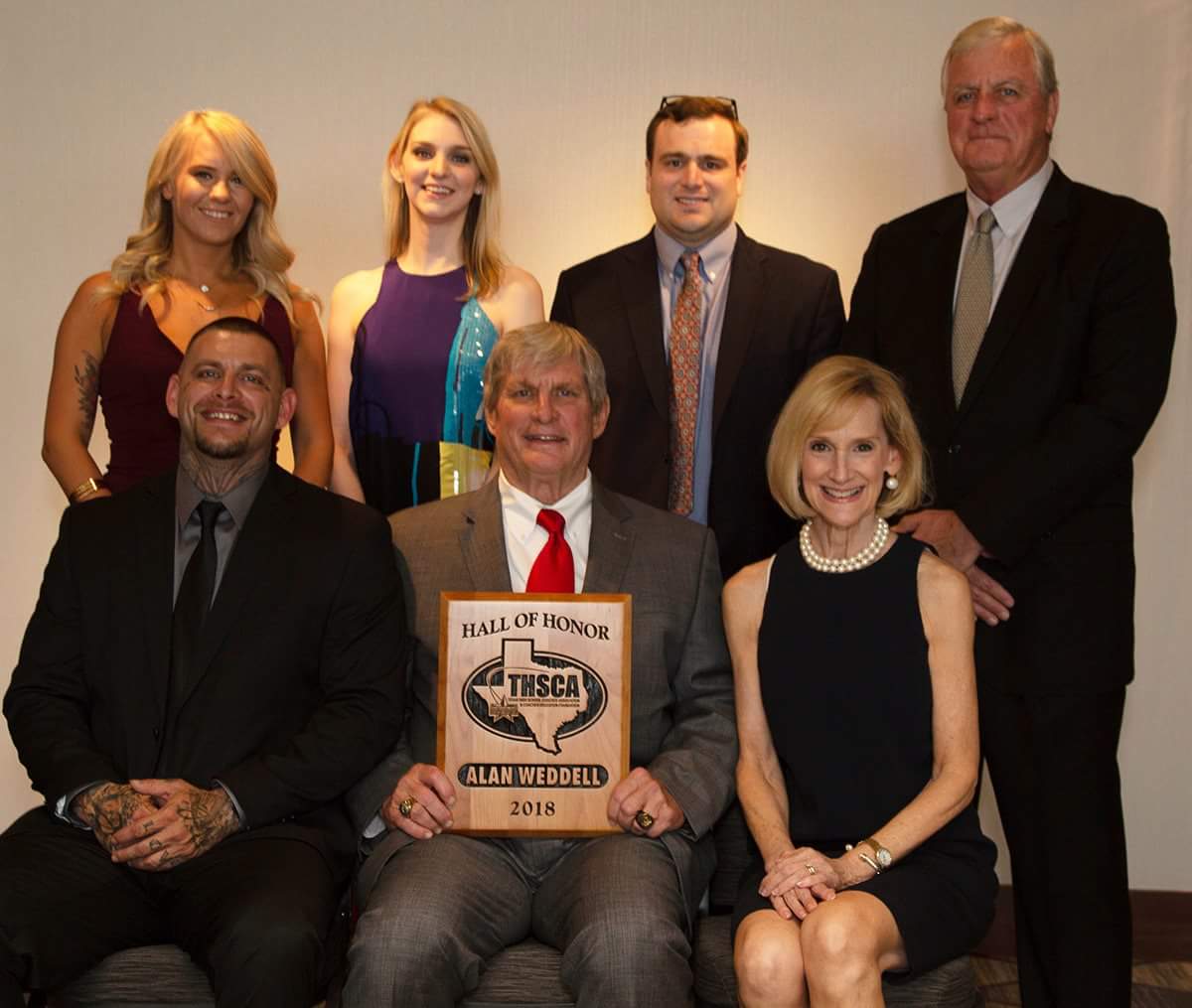 Alan in Hall of Honor for the THSCA in 2018