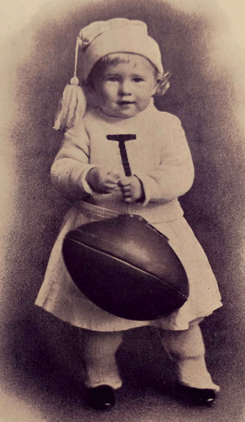 1908 photo of Future Longhorn football Captain Duncan - Image is from the "Cactus"