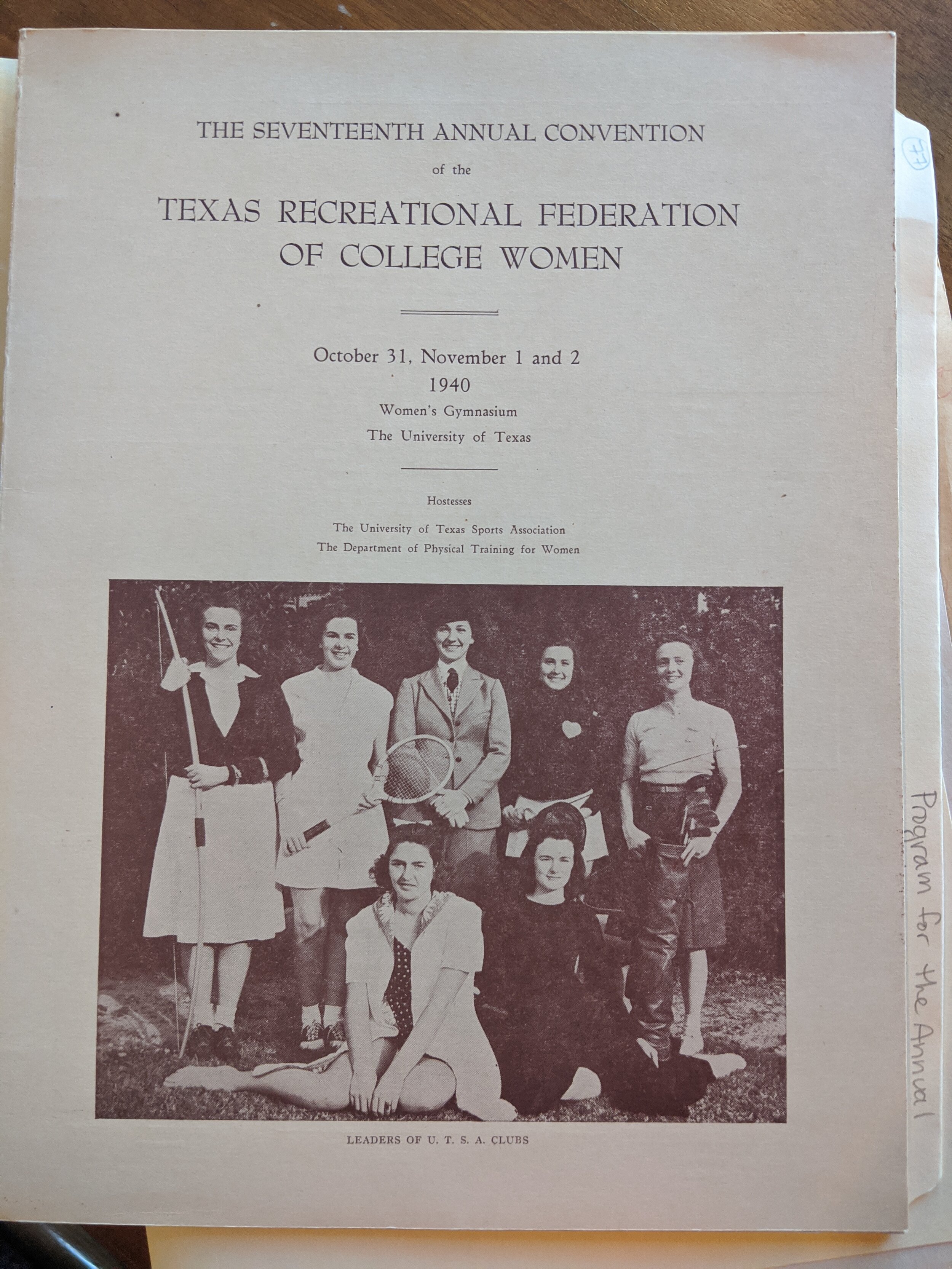 1940- 17th annual convention of T.R.F.C.W.