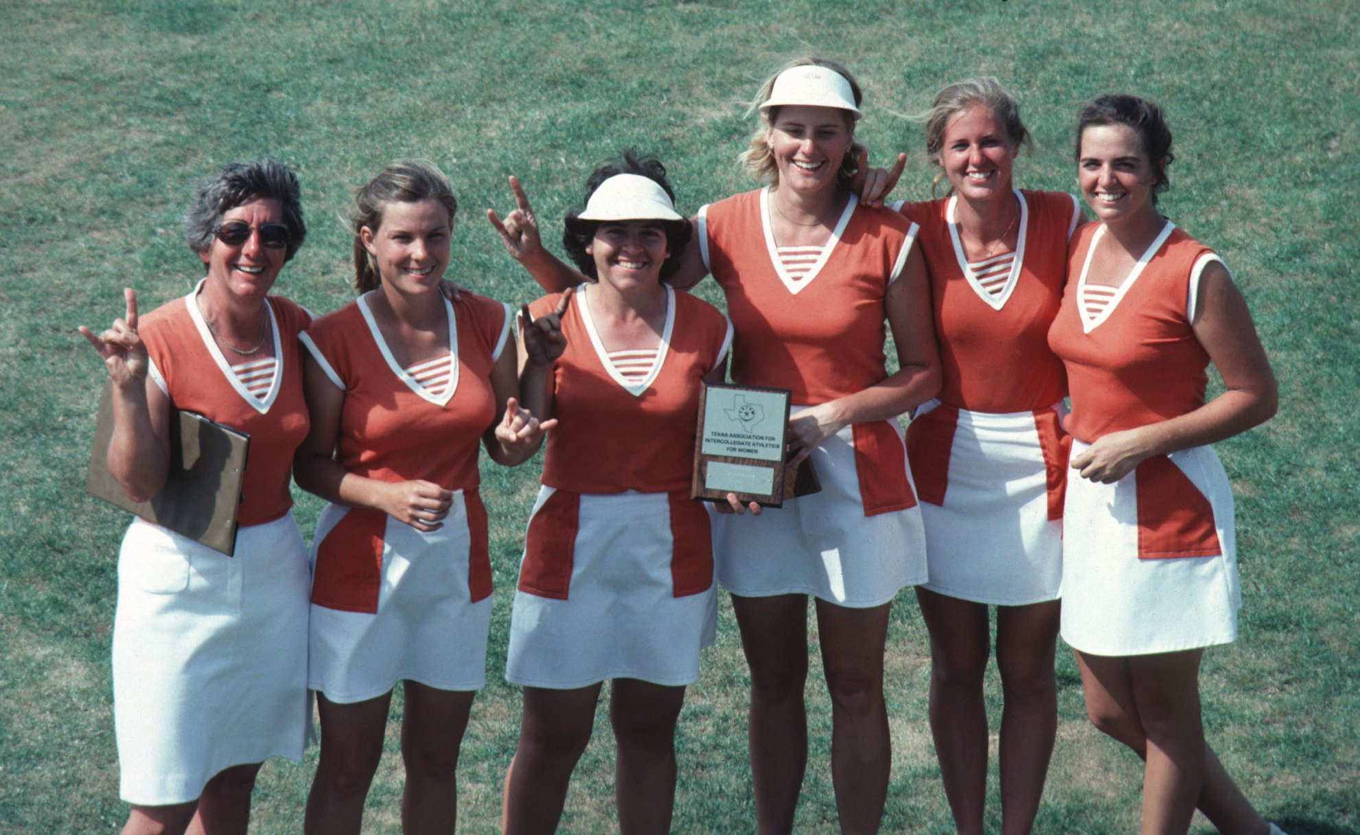 1980 State Champs  Coach, Casrol Bragdon, Debbie Petrizzi, Lori Huxhold, Bari Brandwynne, Cindy Figg