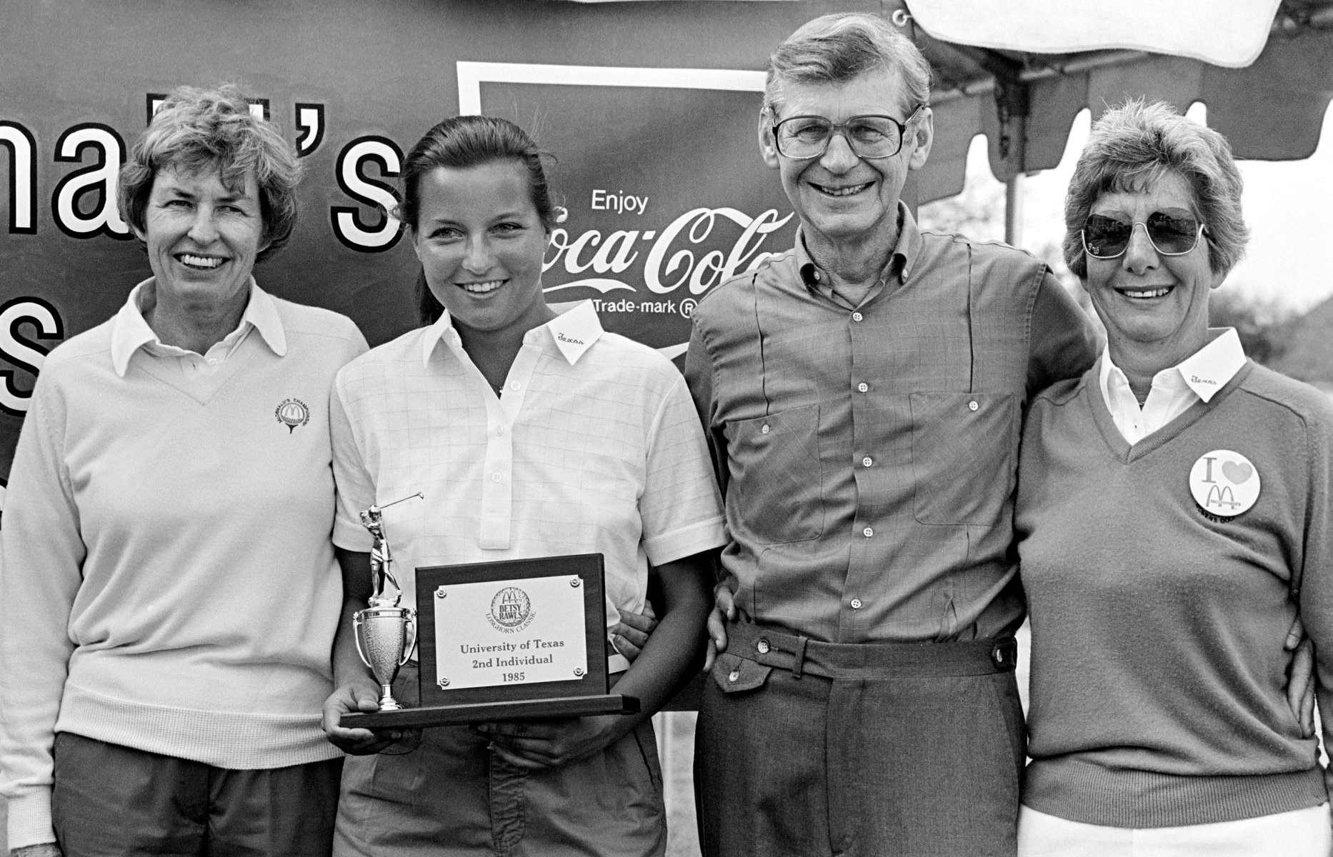  1985 Betsy Rawl Sherri Steinhauer Hal Leverson Coach Weis  Sherri Steinhauer. 