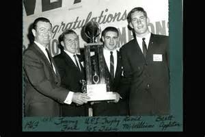 Royal, Ford, McWilliams, and Appleton in New York accepting the MacArthur  Bowl.