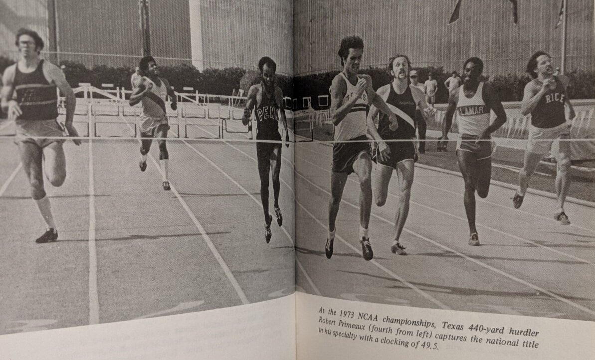  Robert Primeaux Is The 1973 Outdoor National Champion In The 440 Hurdles. 