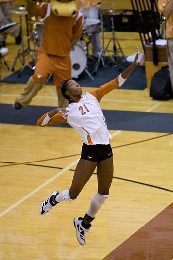   HONORS &amp;?AWARDS  • At the time of her graduation, she ranked third all-time at Texas in kills (1,821) and points (2,180), while ranking fourth in block solos (132) and fifth in hitting percentage (.326) • 2008-09 Big 12 Conference Female Athlet