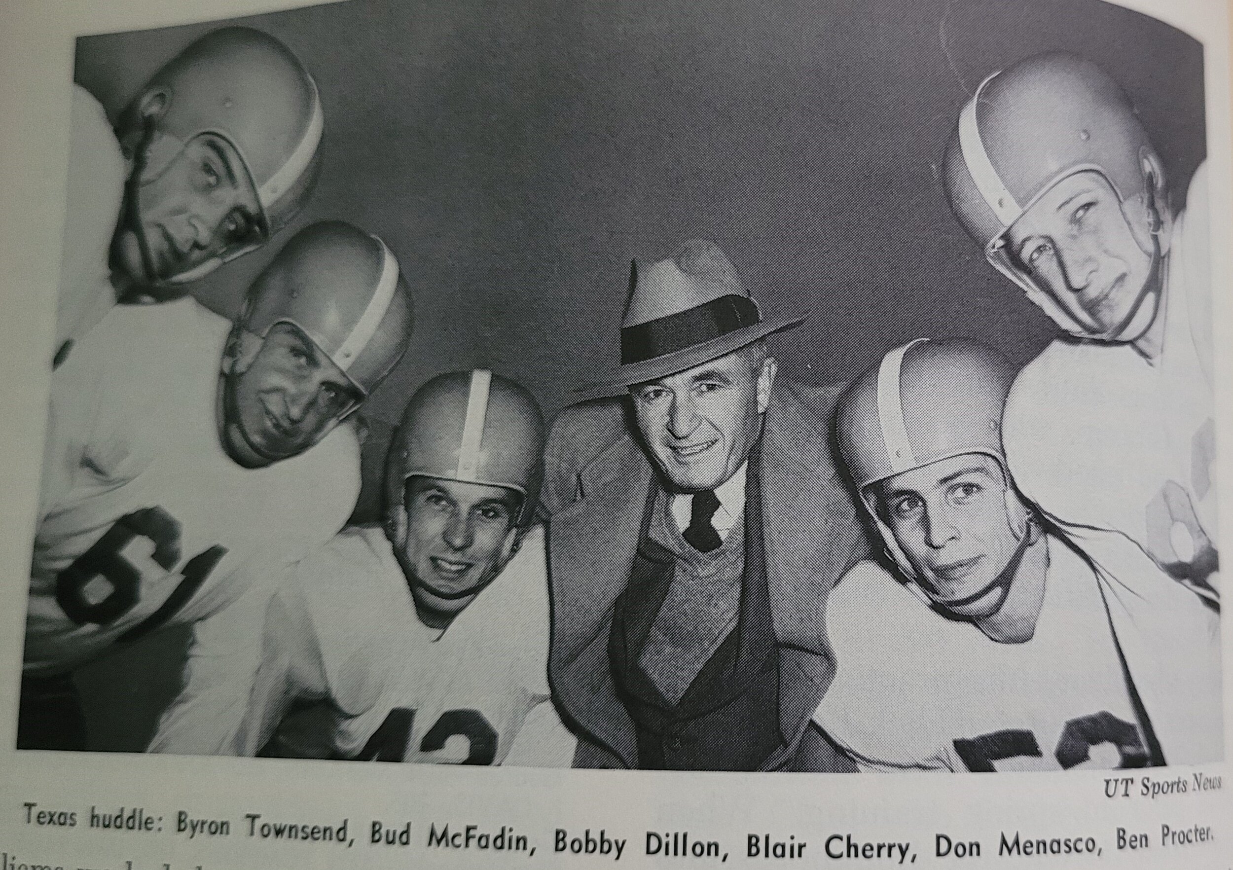  1950- Byron Townsend, Bud McFadin, Bobby Dillon, Blair Cherry , Don Menasco, Ben Procter 