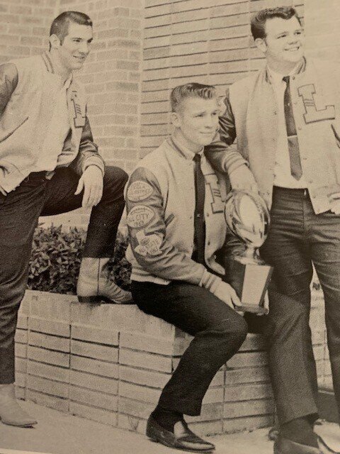  Linus with teammates  Eddie Markette and Jerry Briggs 
