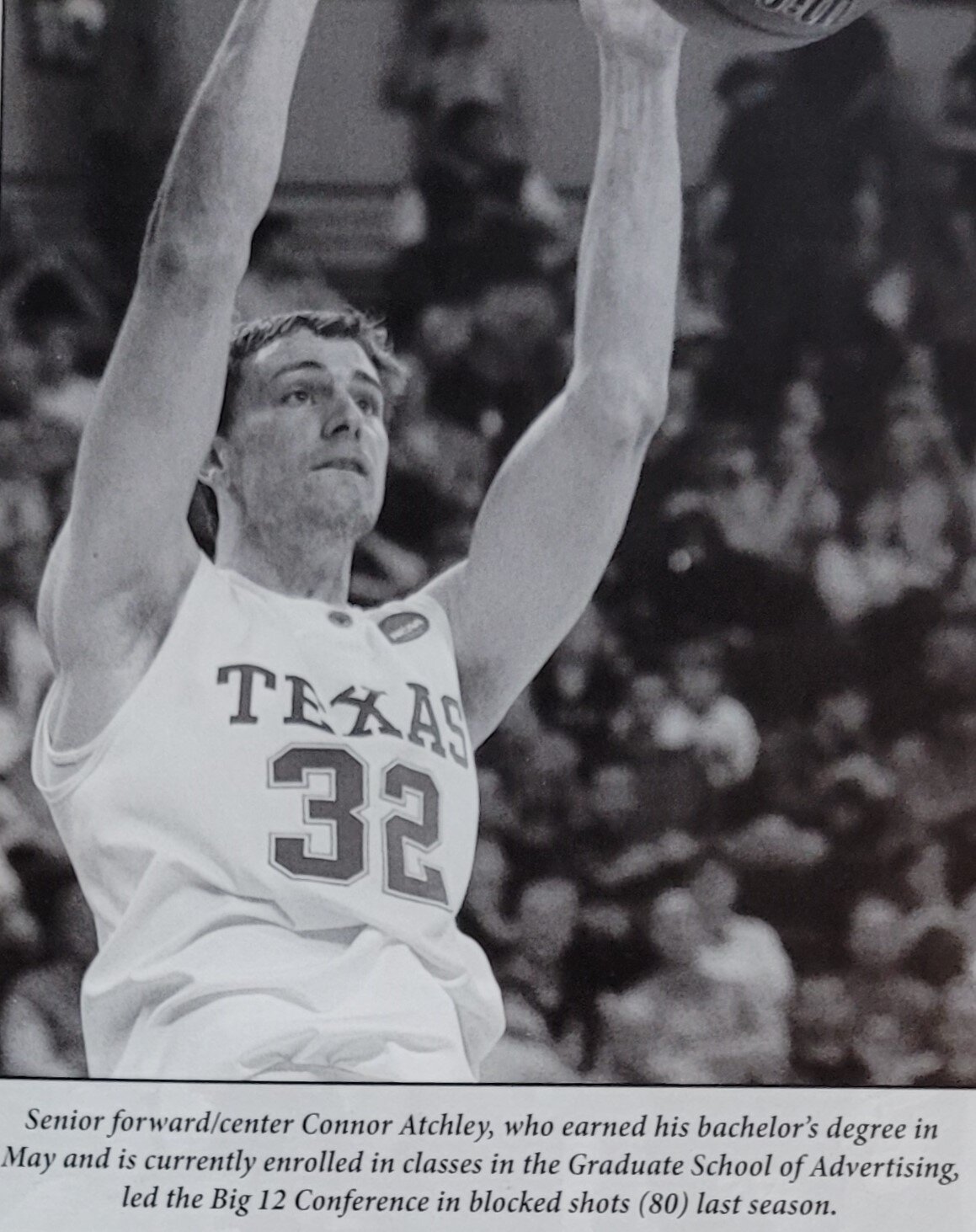Connor Atchley - led Big 12 in block shots