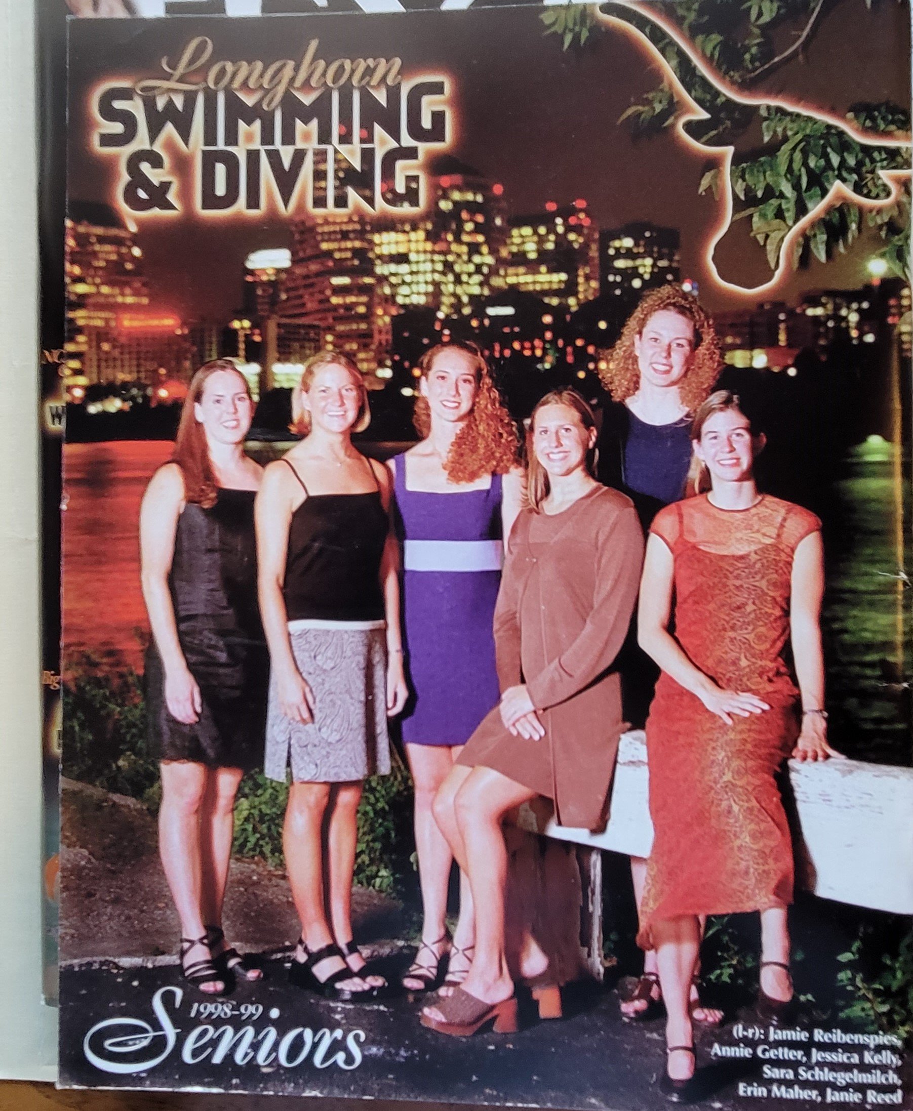  2000 womens swimming Jamie Reibenspies, Annie Getter, Jessica Kelly, Sara Schlegelmilch, Erin Maher, Janie Reed 