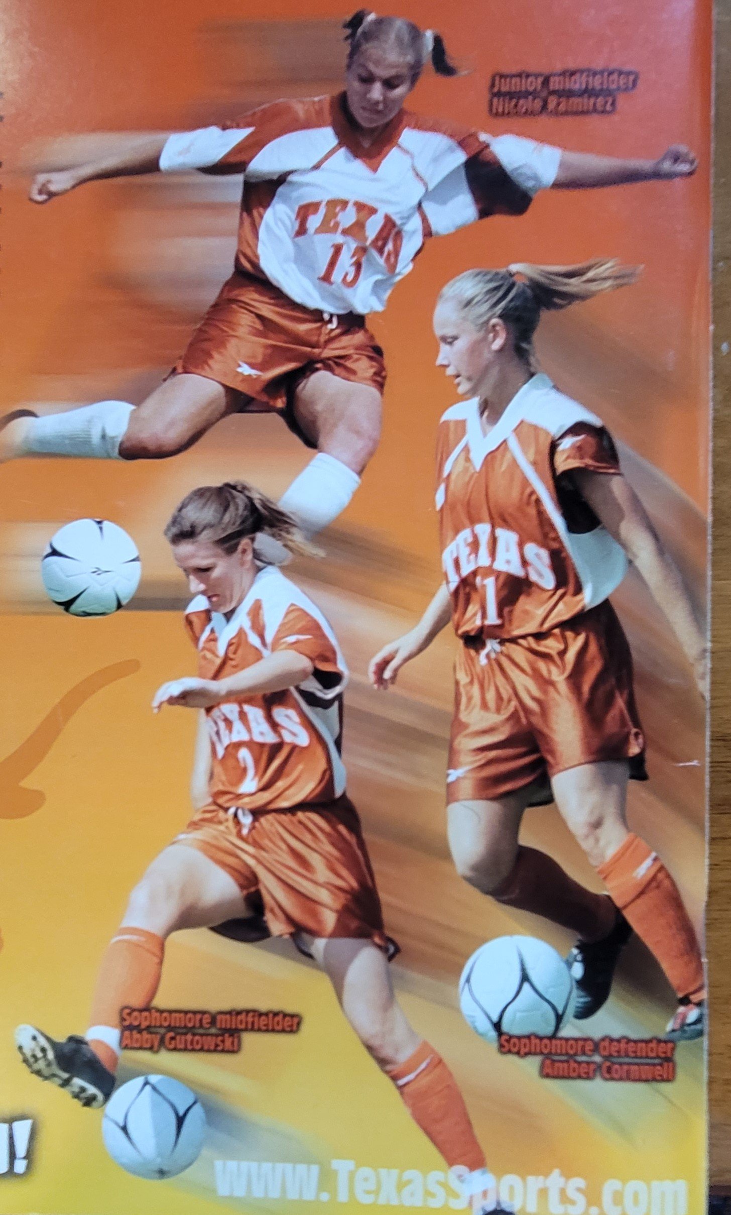  1997 soccer  Nicole Ramirez (All Big 12 ),  Abby Gutowski, Amber Cornwell 