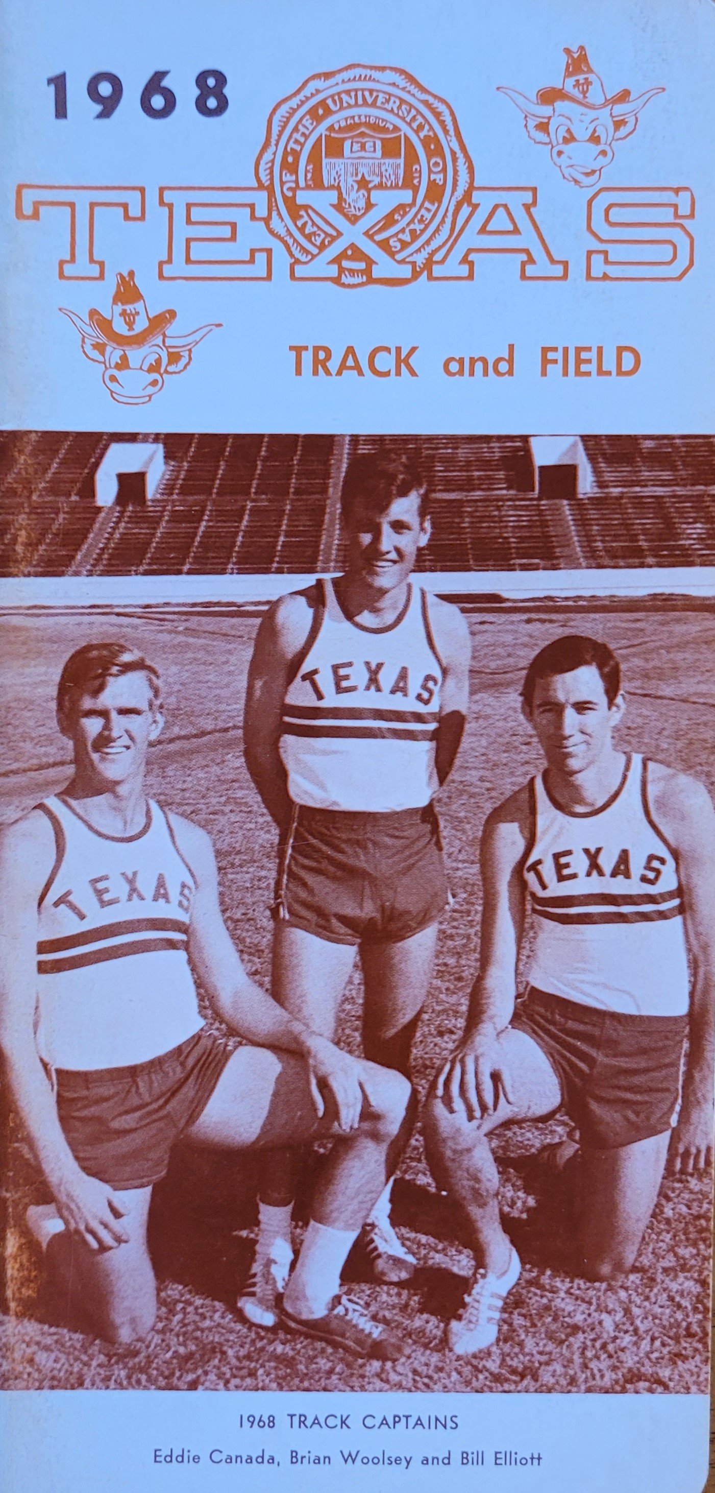 1968 men's track Eddie Canada, Brian Woolsey, Bill Elliott.jpg