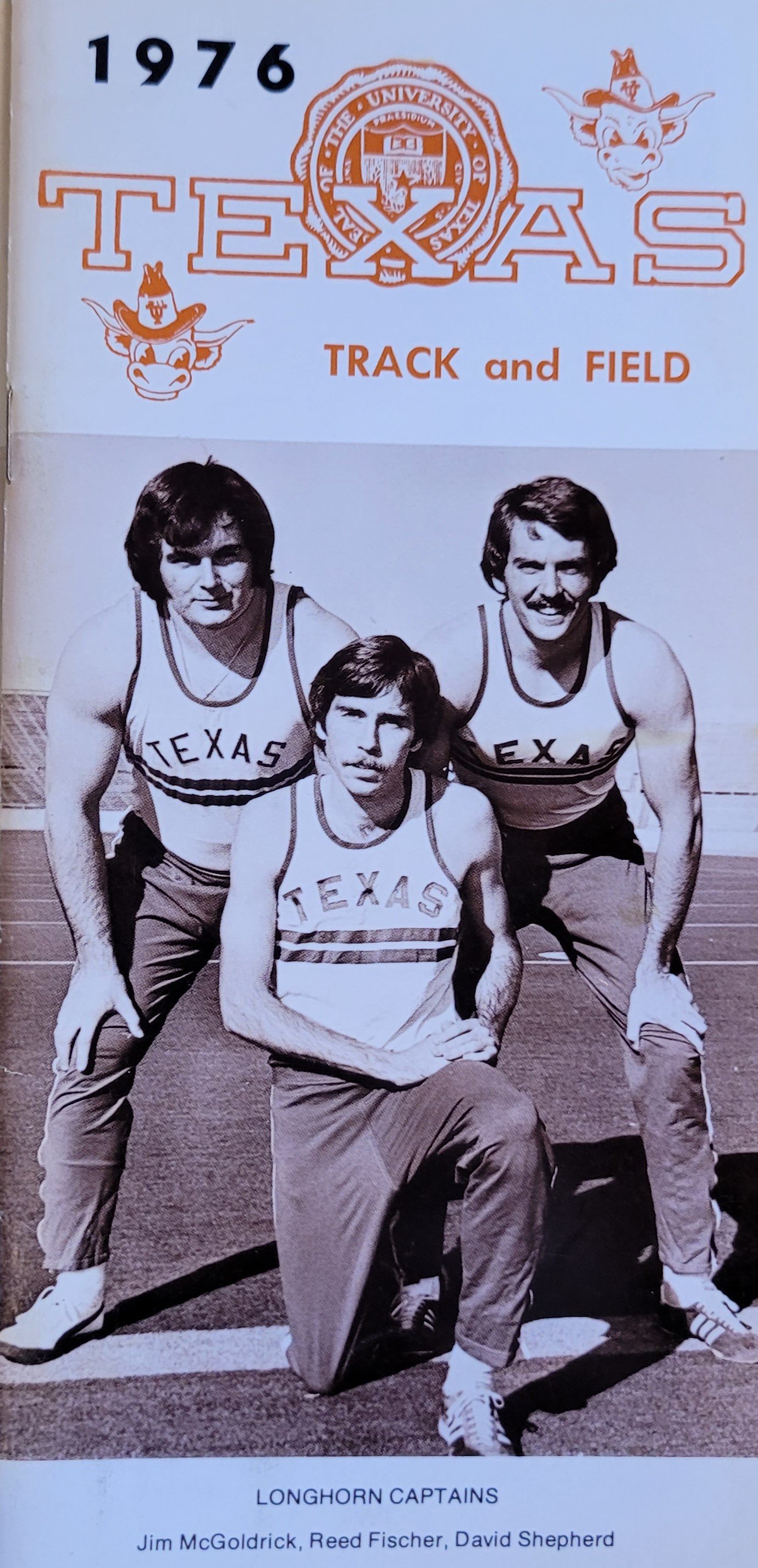 1976 men's track Jim McGoldrick, Reed Fischer, David Shepherd.jpg