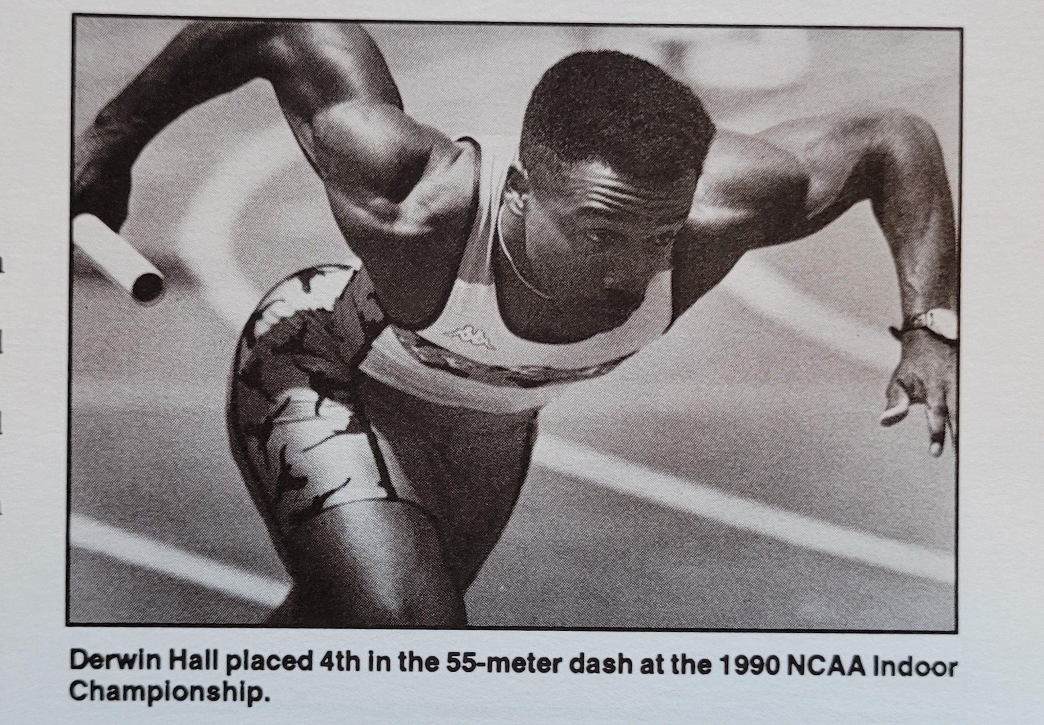 1991 men's track Derwin Hall.jpg