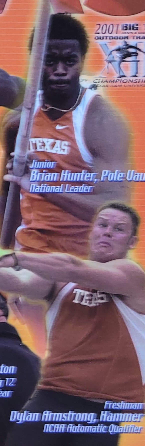 2001 men's track Brian Hunter, Dylan Armstrong