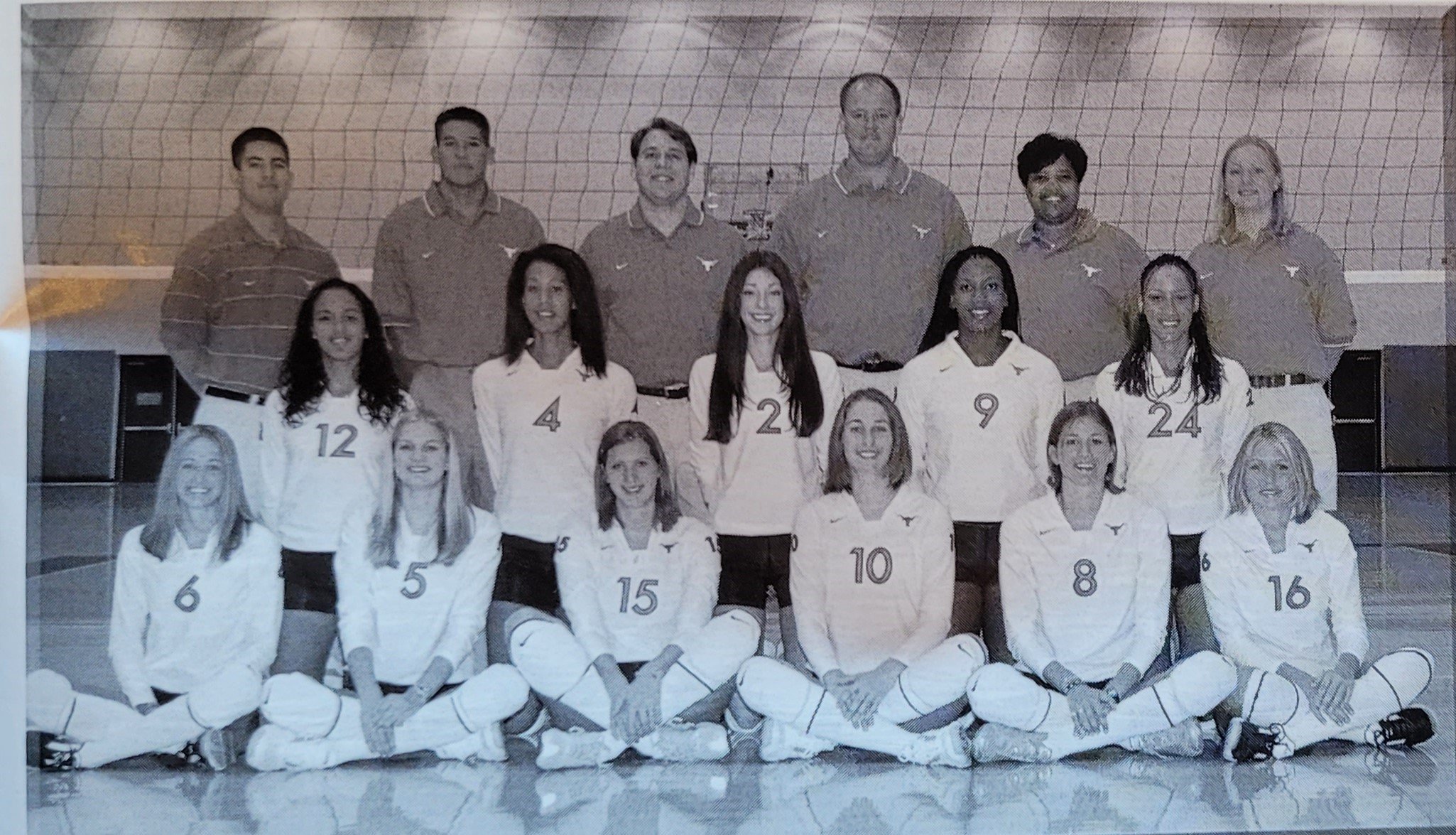  2003 volleyball  2003 volleyball  Top row- Fuentes, Chinh, Pulliza, Elliott, Johnson, Kuhr, middle- Acevedo, Magee, Andrew, Curtis, Armstrong, Front- Garvens, Howden, Topic, Wilson, Hahn, Larson 