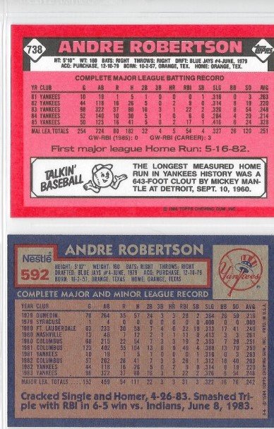 1977 Andre Robertson baseball card.jpg
