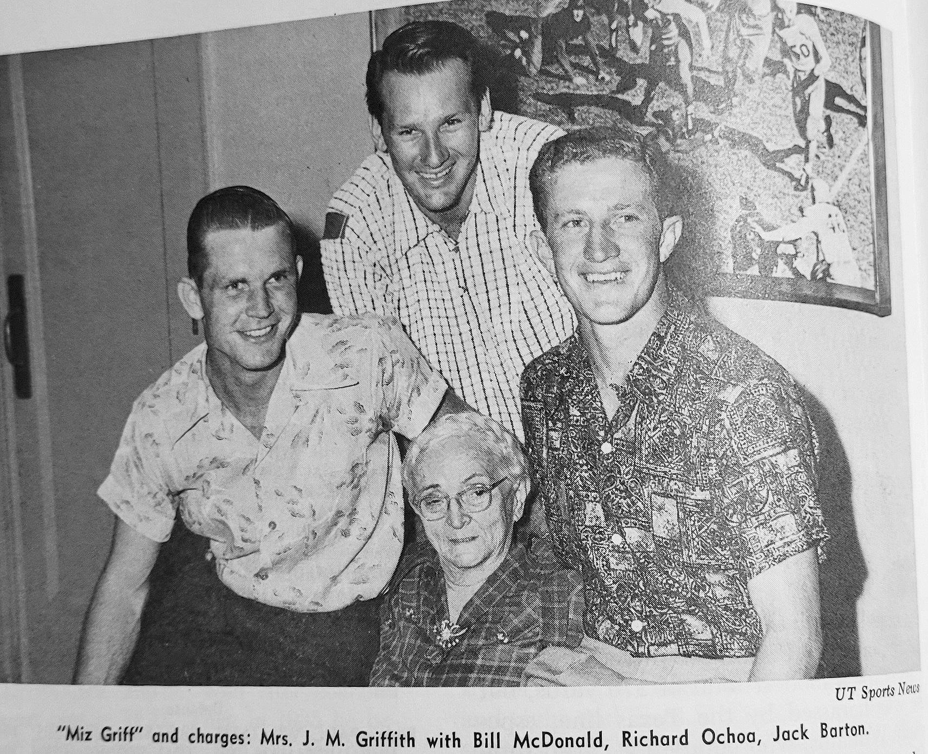  Bill McDonald,  Richard Ochoa, Jack Barton, and Ma Griffith 