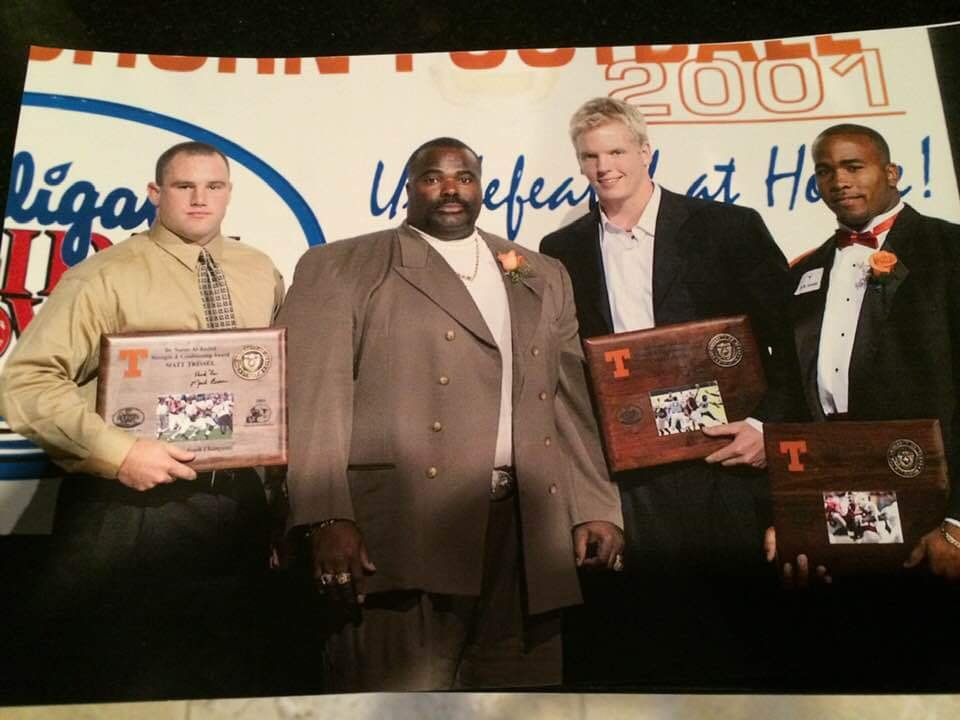 1992 Matt Trissel(FB), Jeff Madden, (Maddog,S&C)Chris Simms (QB),Deandre Lewis (LB) 2001 Dr. Nasser Al-Rashid Lifting & Conditioning Awards Winners Given Out yearly!.jpg