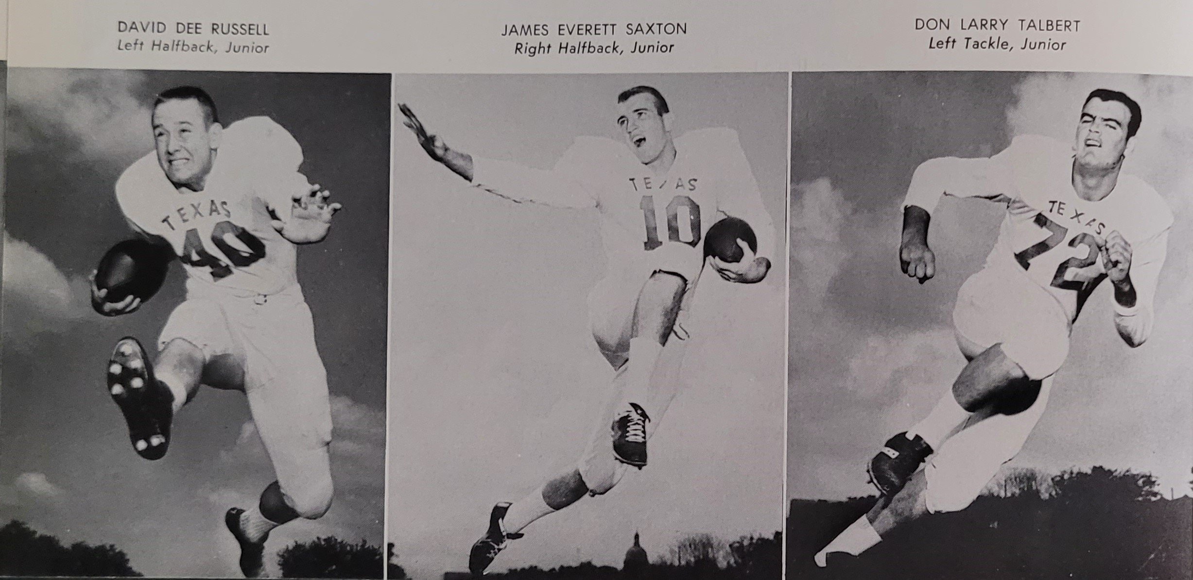 1960-1961  football   Russell, James Saxton, Don Talbert.jpg