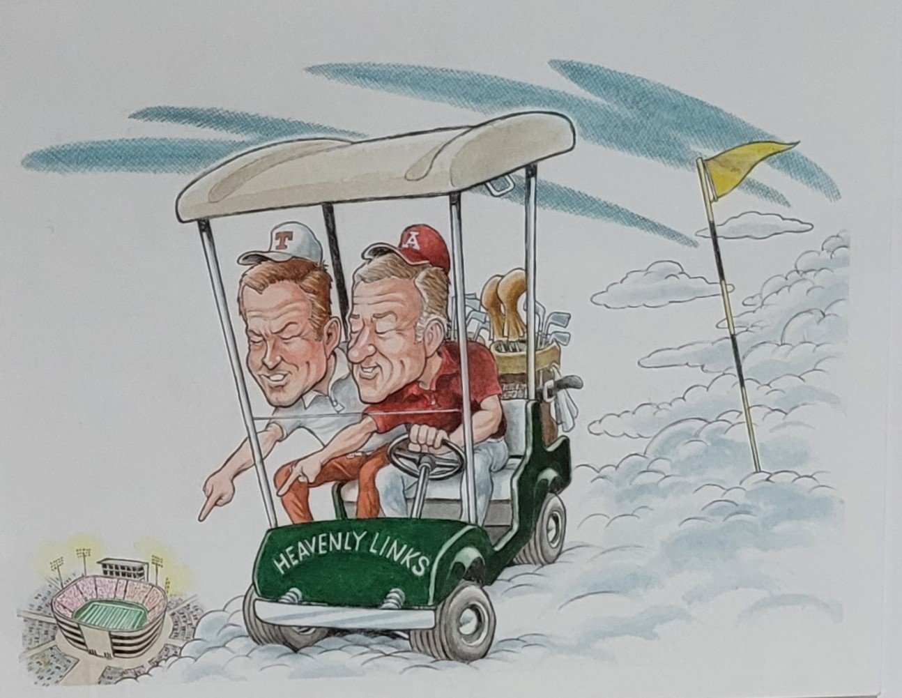 A Heavenly golf game with Coach Broyles by Bill DeOre