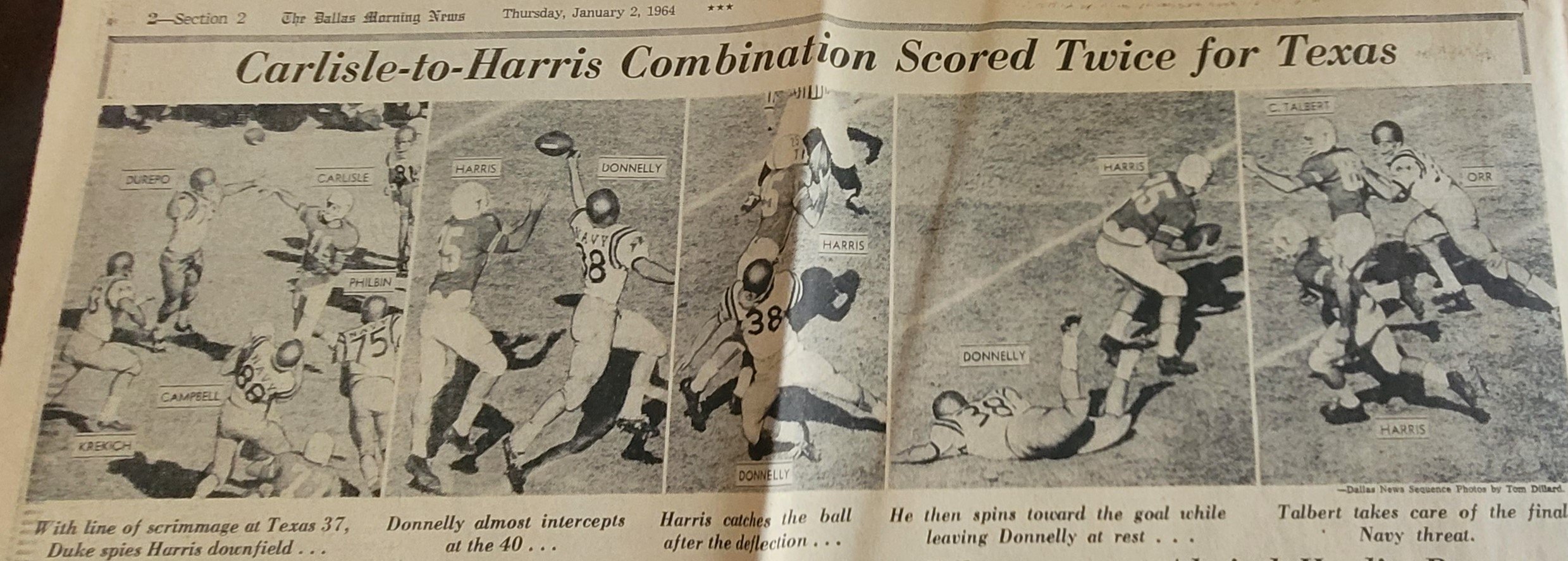 1963 carlisle to Harris against Navy.jpg